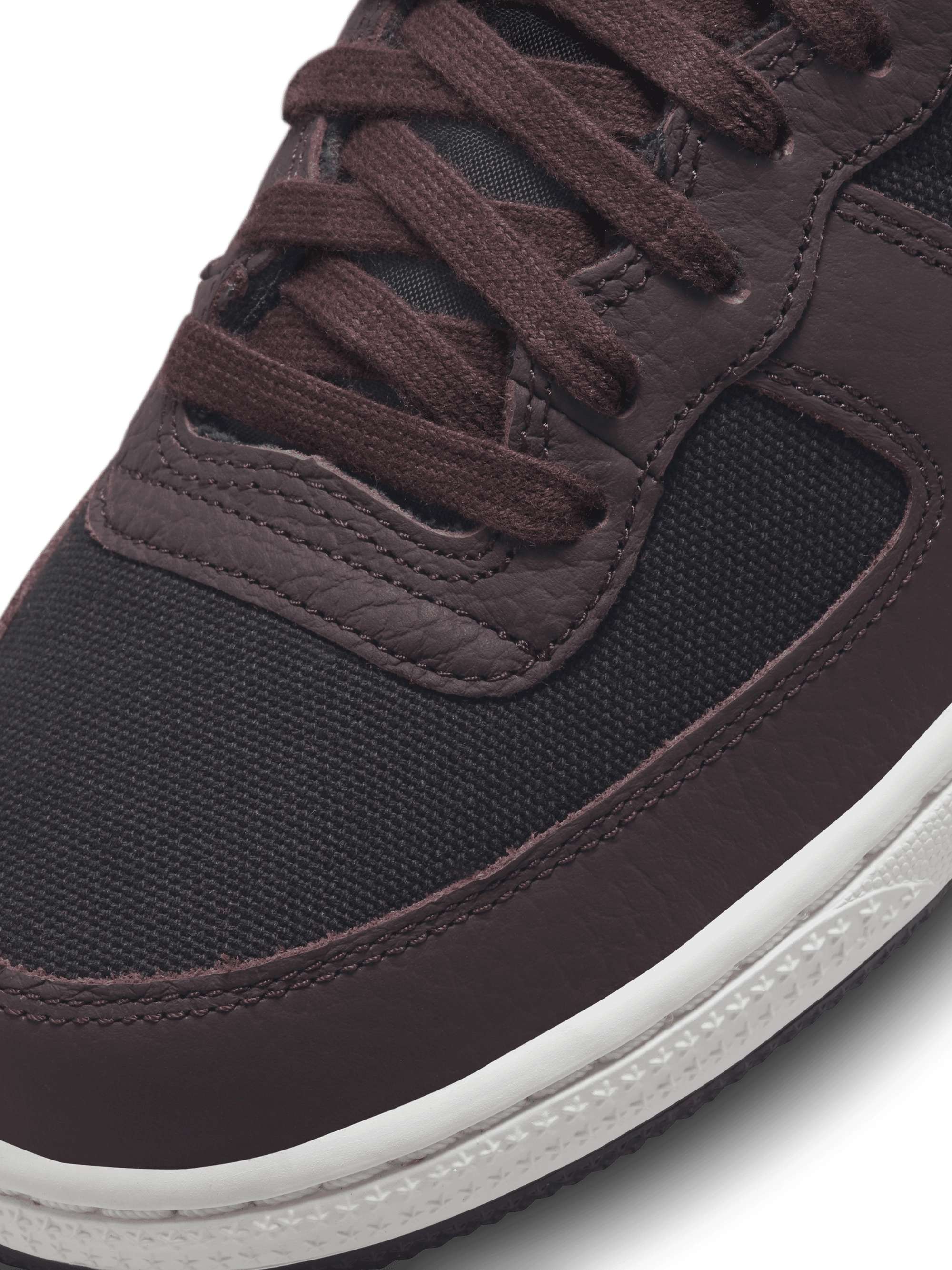 NIKE Terminator Leather-Trimmed Canvas High-Top Sneakers