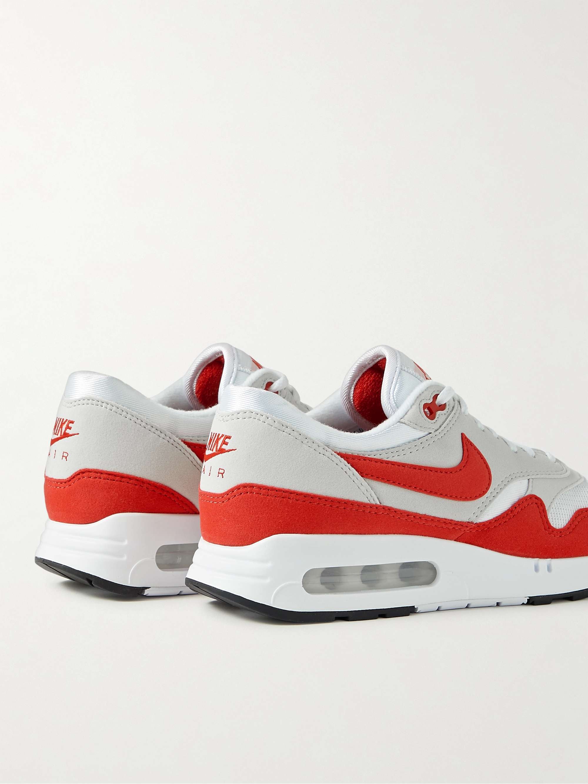 NIKE Air Max 1 '86 Big Bubble Felt-Trimmed Mesh Sneakers