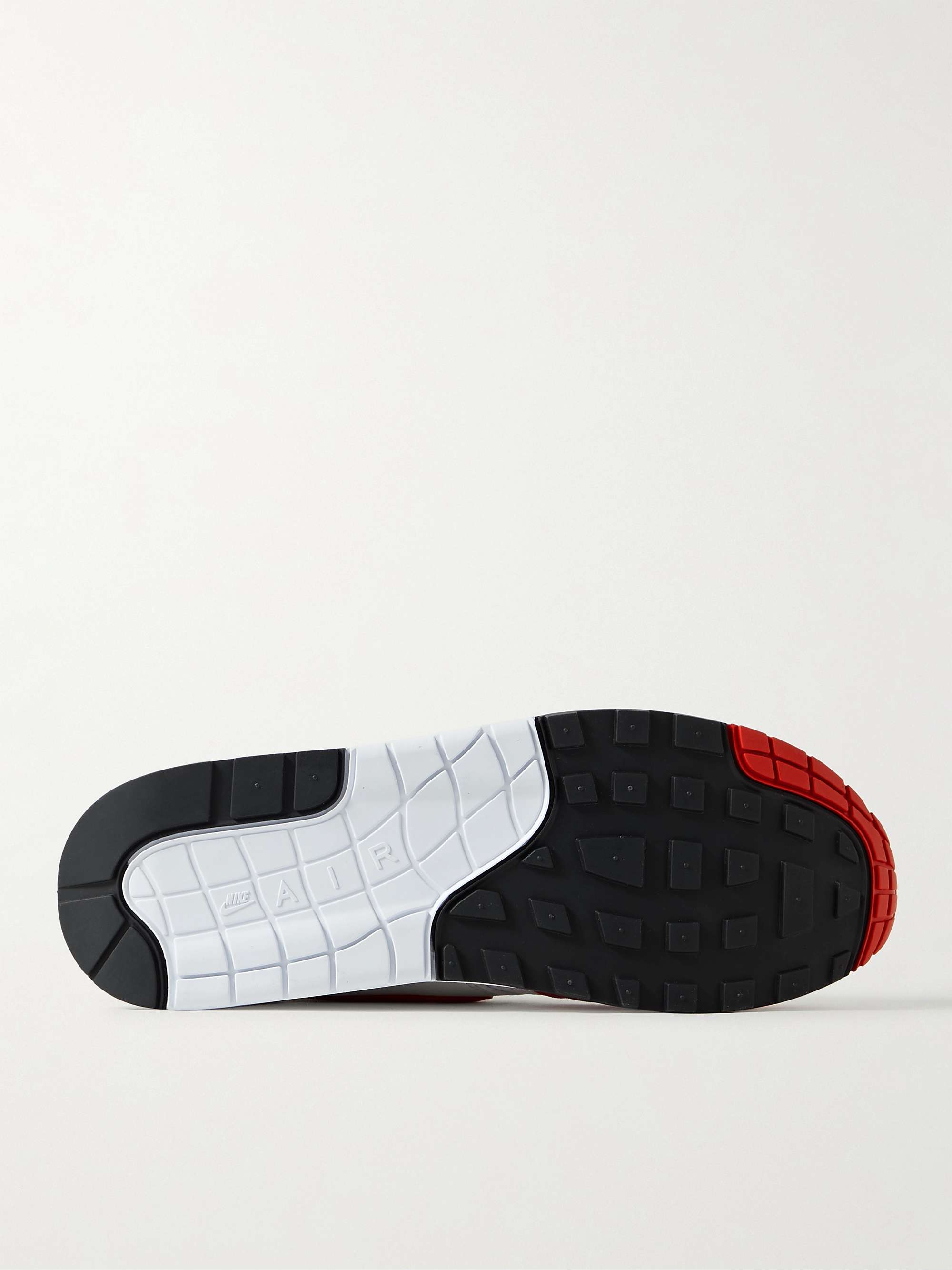 NIKE Air Max 1 '86 Big Bubble Felt-Trimmed Mesh Sneakers