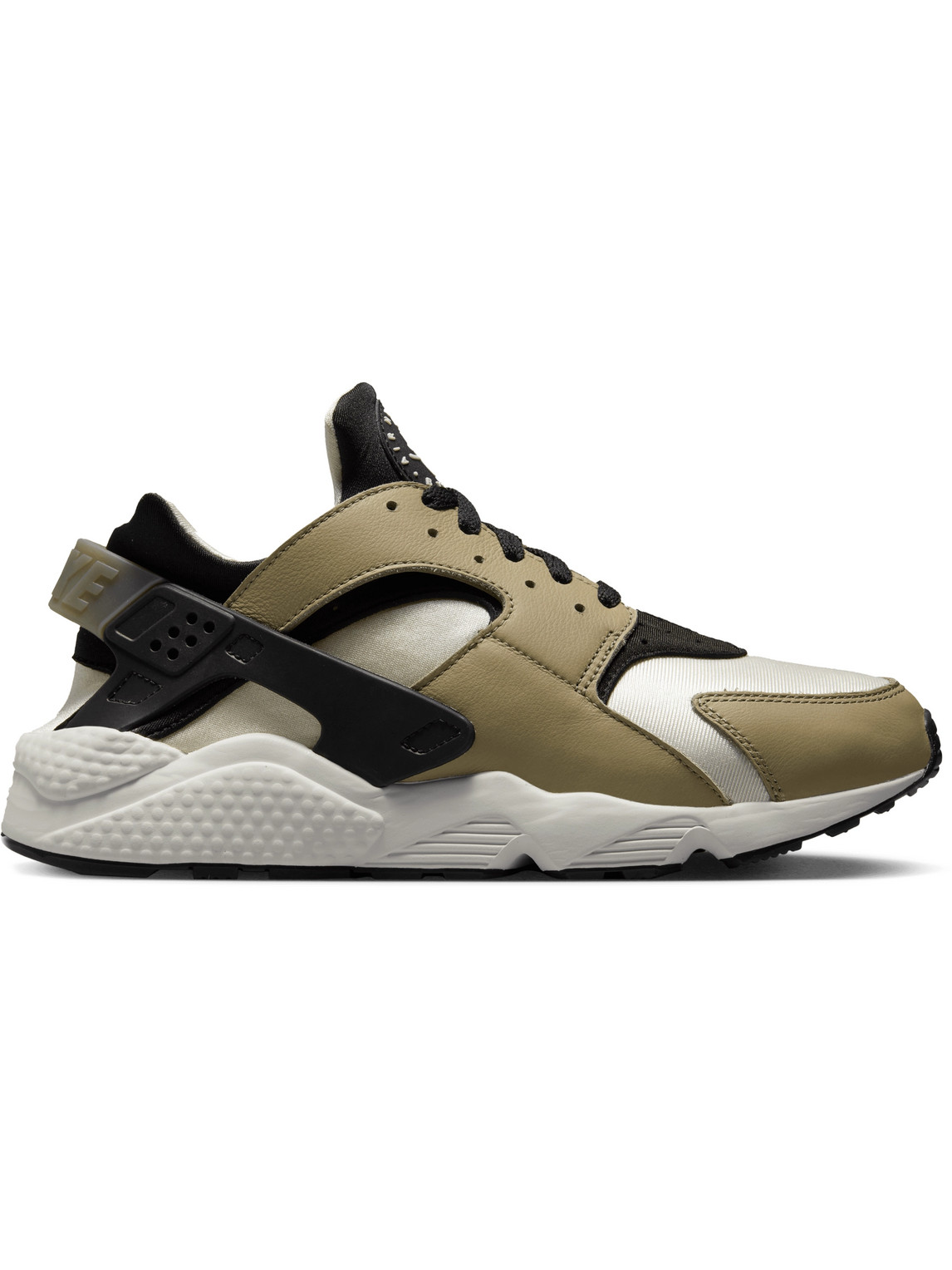 Nike Air Huarache Leather And Rubber-trimmed Neoprene Sneakers In Neutrals