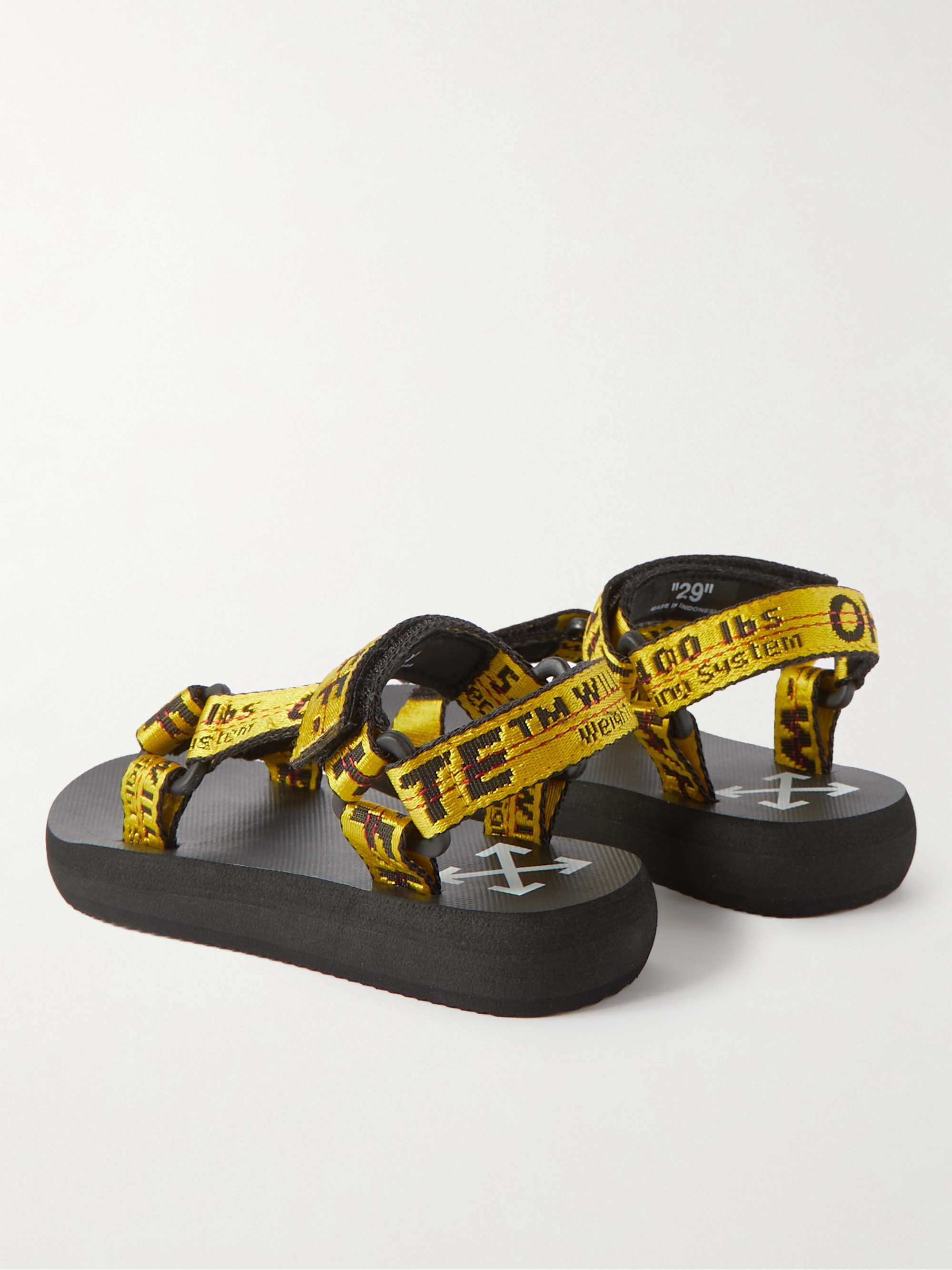 OFF-WHITE™ KIDS Logo-Embroidered Webbing Sandals