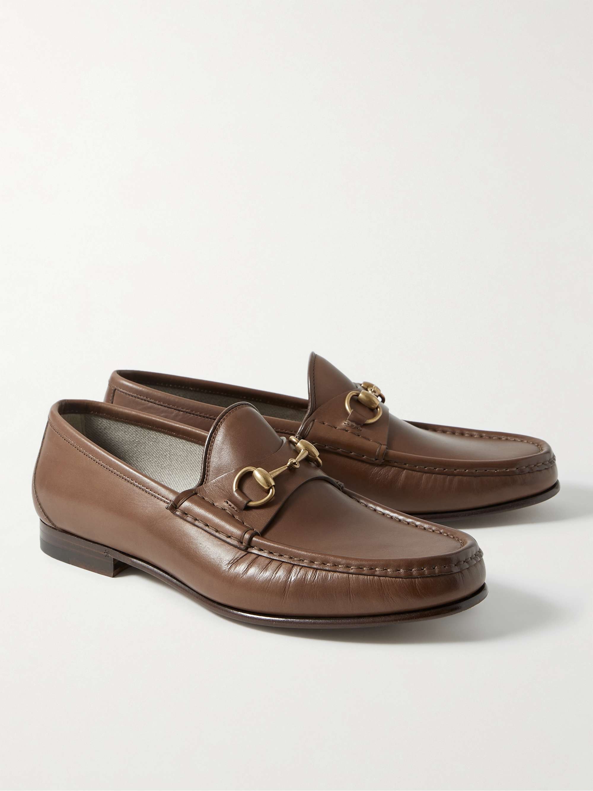 GUCCI Horsebit Leather Loafers for Men | MR PORTER