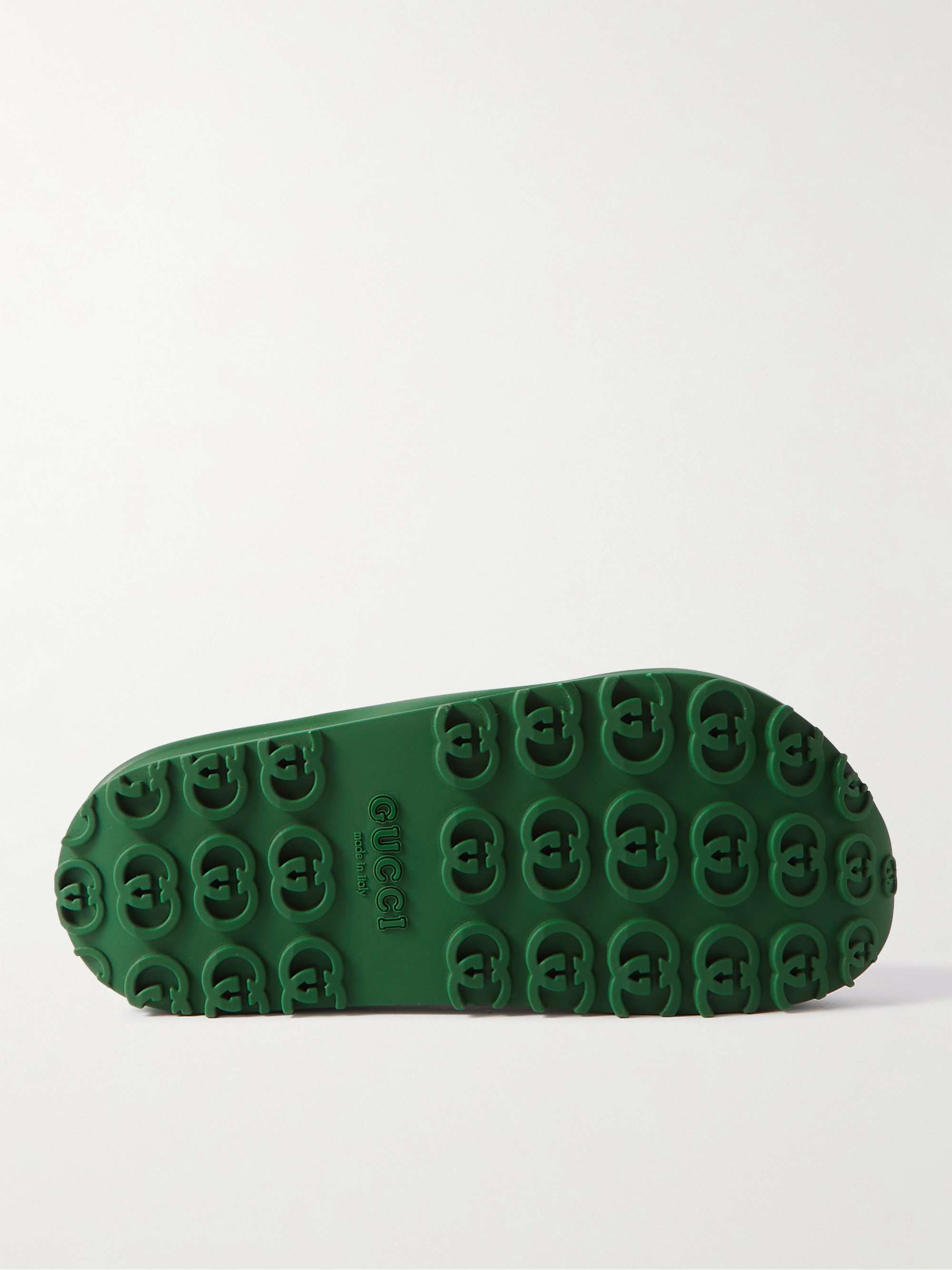 GUCCI Logo-Embossed Rubber Slides