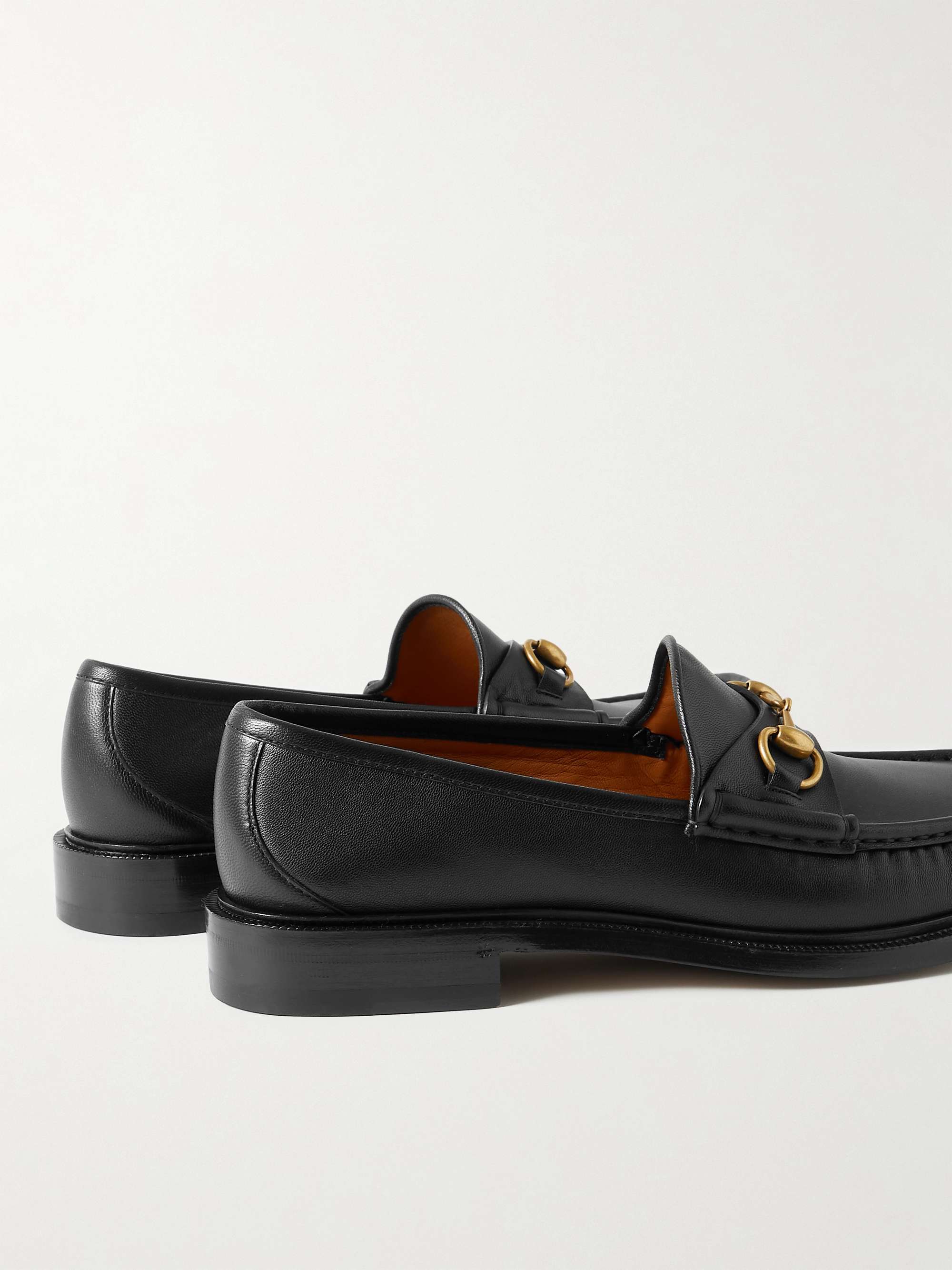 GUCCI Horsebit Leather Loafers