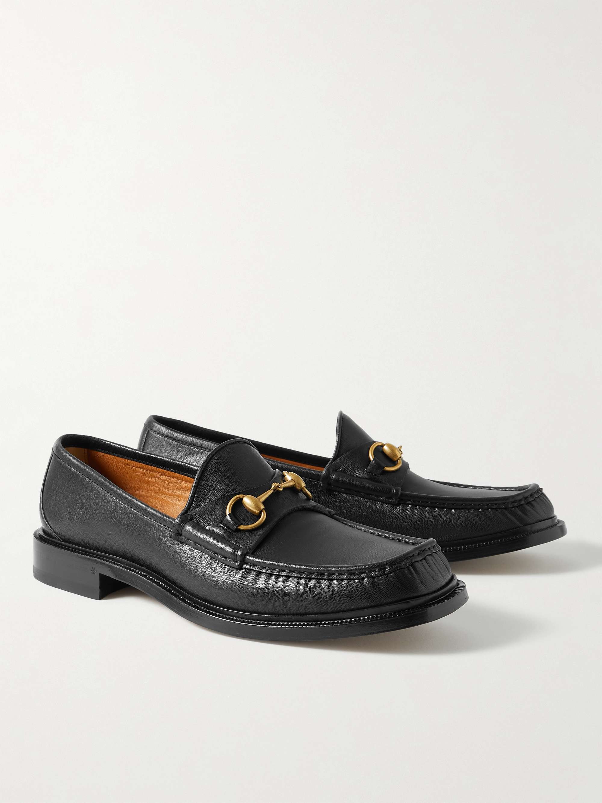 GUCCI Horsebit Leather Loafers
