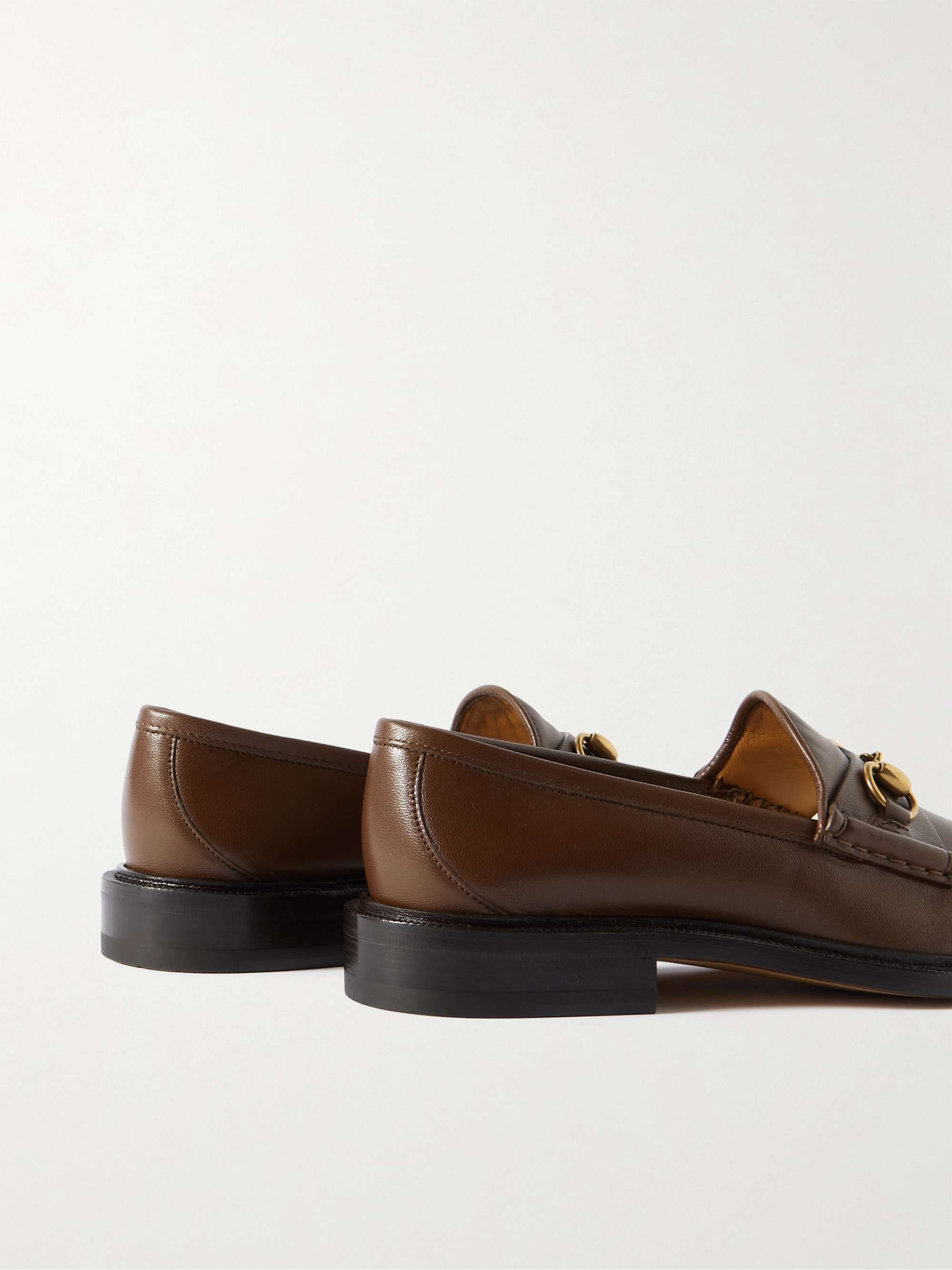 GUCCI Horsebit Leather Loafers