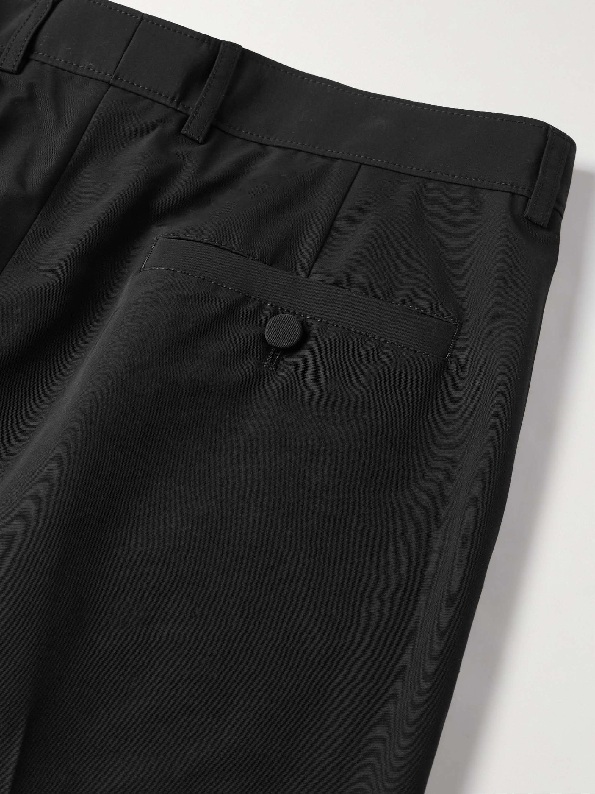 Black Straight-Leg Cropped Cotton-Blend Trousers | GUCCI | MR PORTER