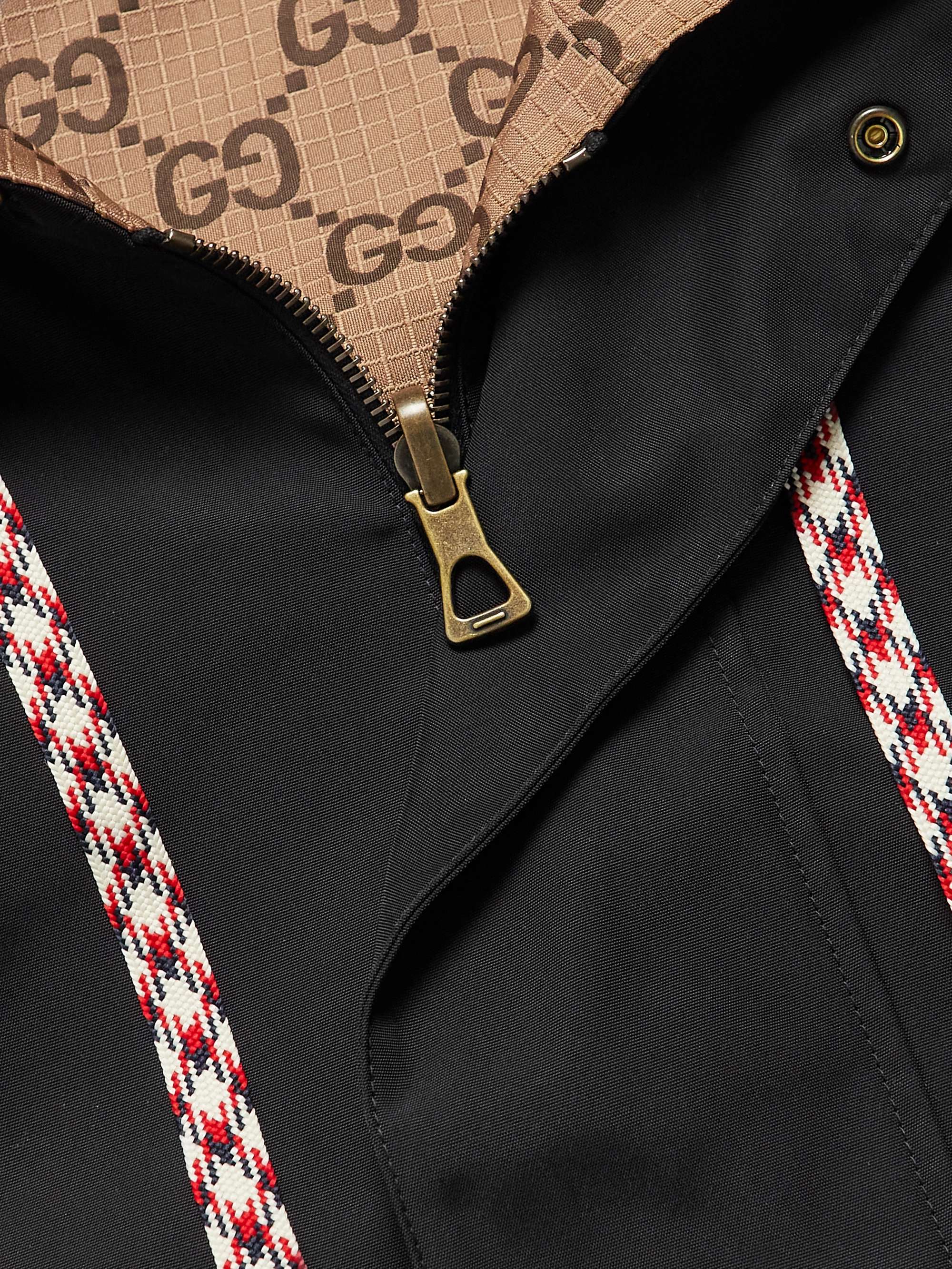 GUCCI Reversible Monogrammed Shell Hooded Jacket