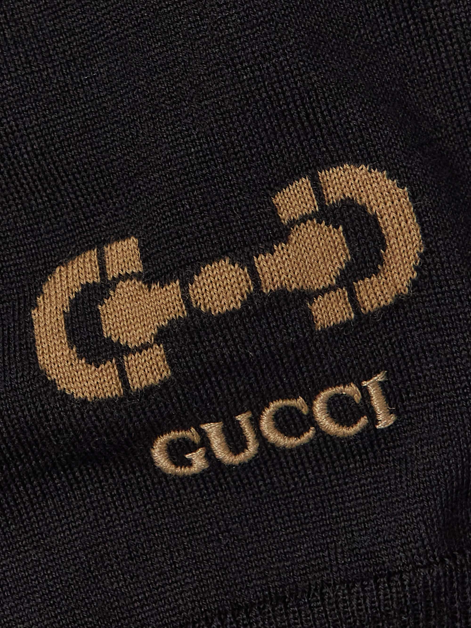 GUCCI Logo-Embroidered Wool Sweater