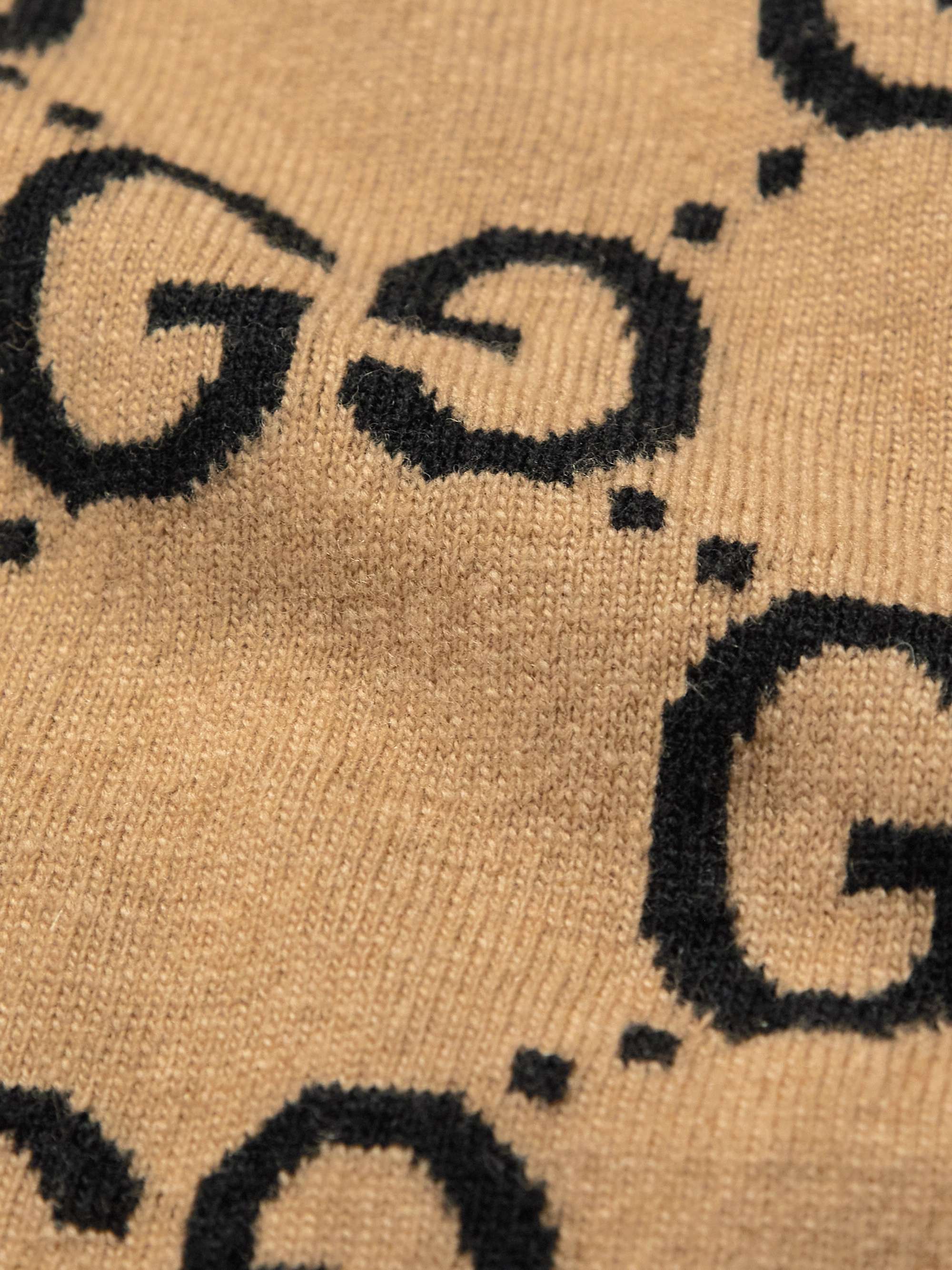 GUCCI Logo-Jacquard Wool Sweater