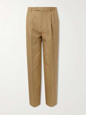 GUCCI Beige Tapered Cropped LogoJacquard CottonBlend Suit Trousers for  Men  MR PORTER