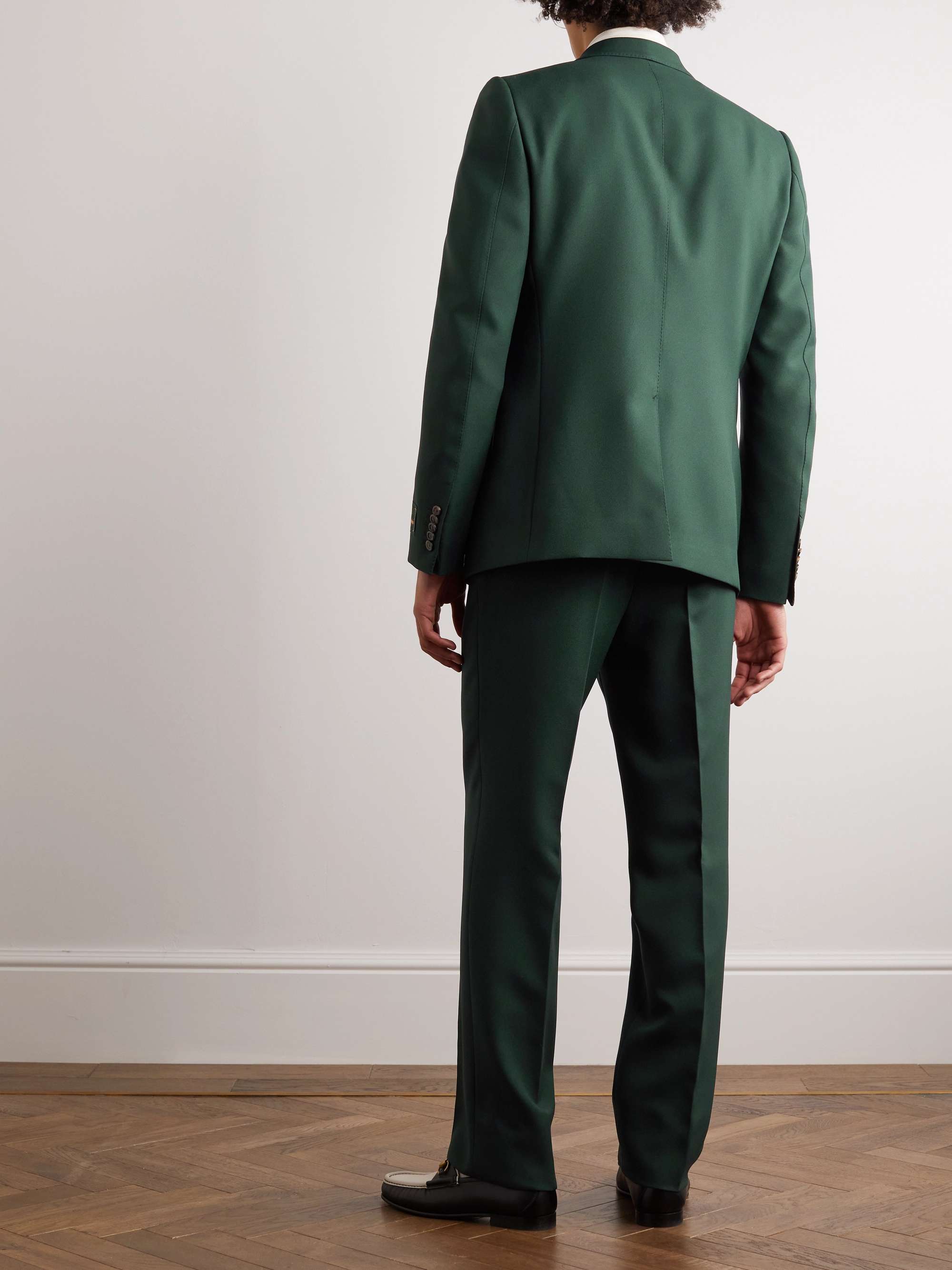 GUCCI Logo-Appliquéd Twill Suit