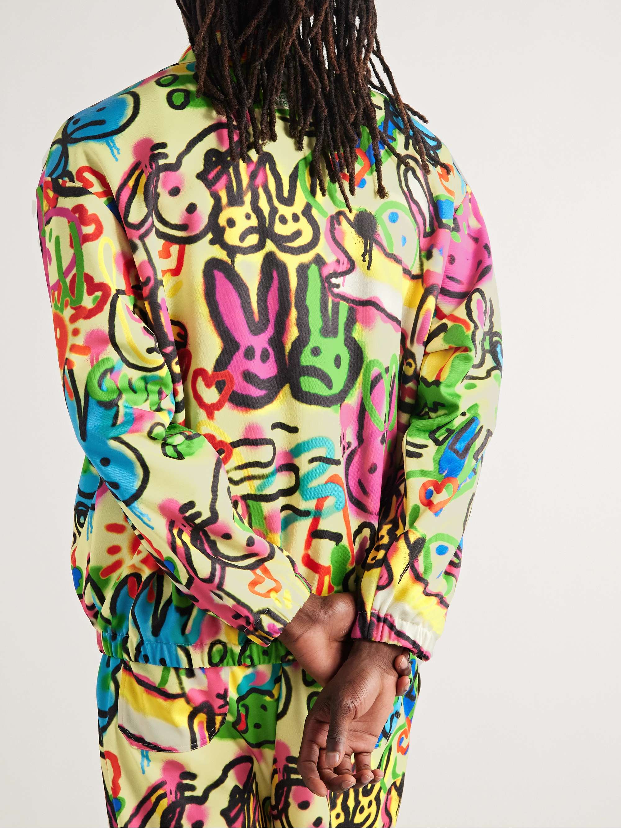 GUCCI Printed Tech-Jersey Track Jacket