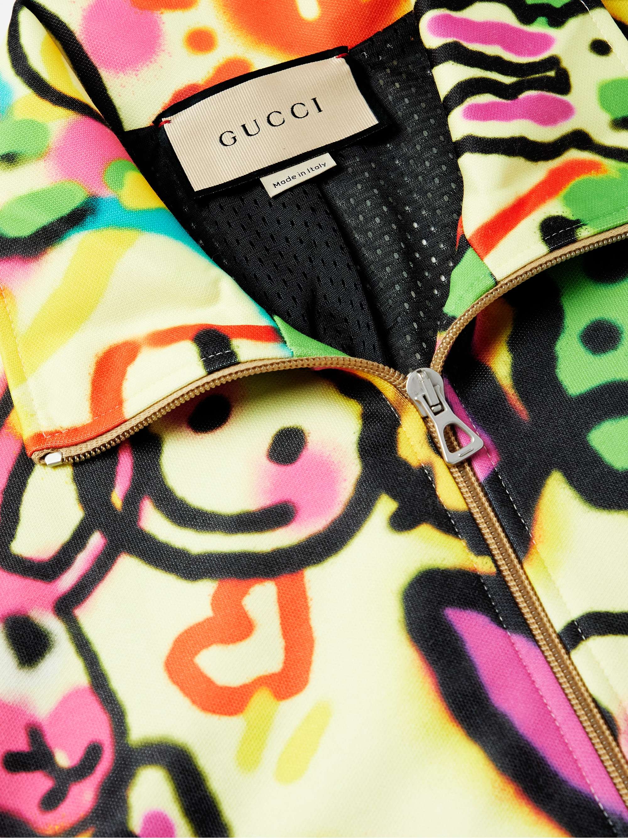 GUCCI Printed Tech-Jersey Track Jacket