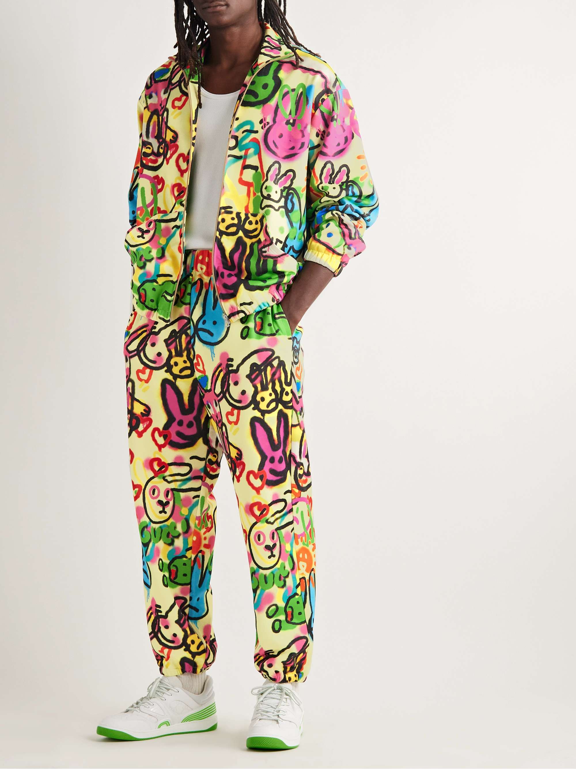 GUCCI Printed Tech-Jersey Track Jacket
