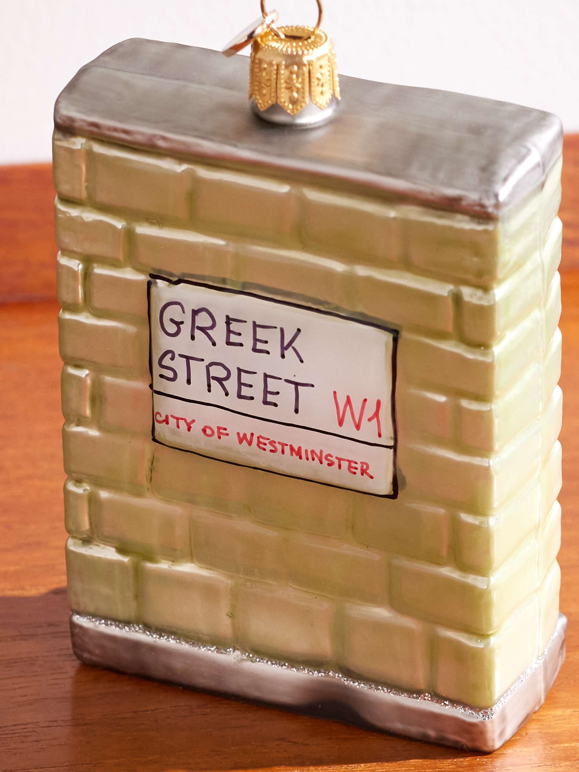 SOHO HOME Pallina per albero Greek Street in vetro