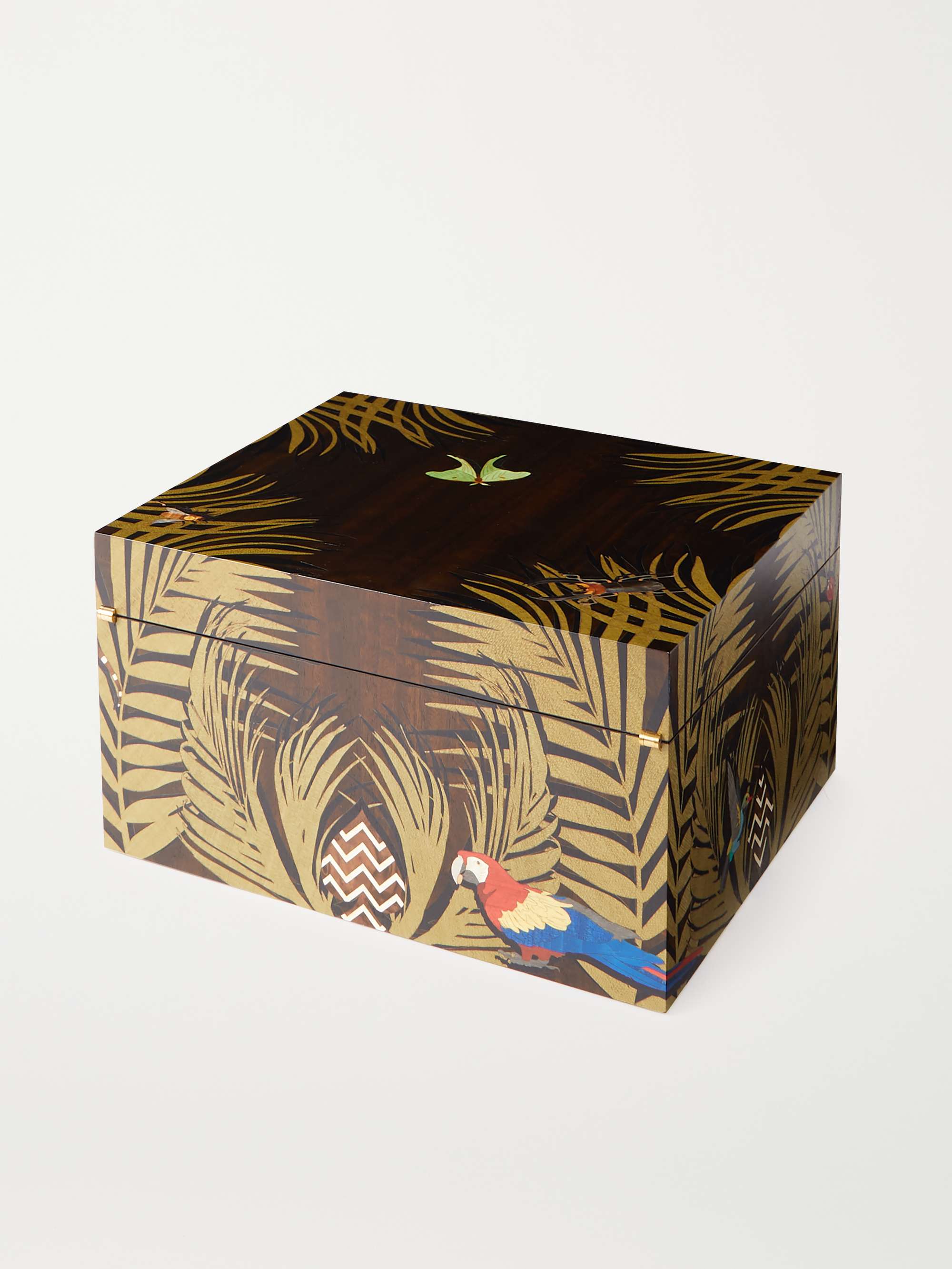 ALEXANDRA LLEWELLYN Jungle Printed Wood Watch Box