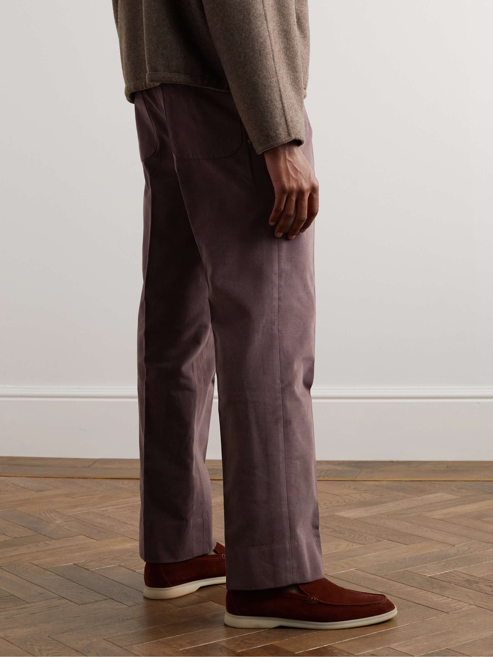 STÒFFA Straight-Leg Cotton-Twill Drawstring Trousers