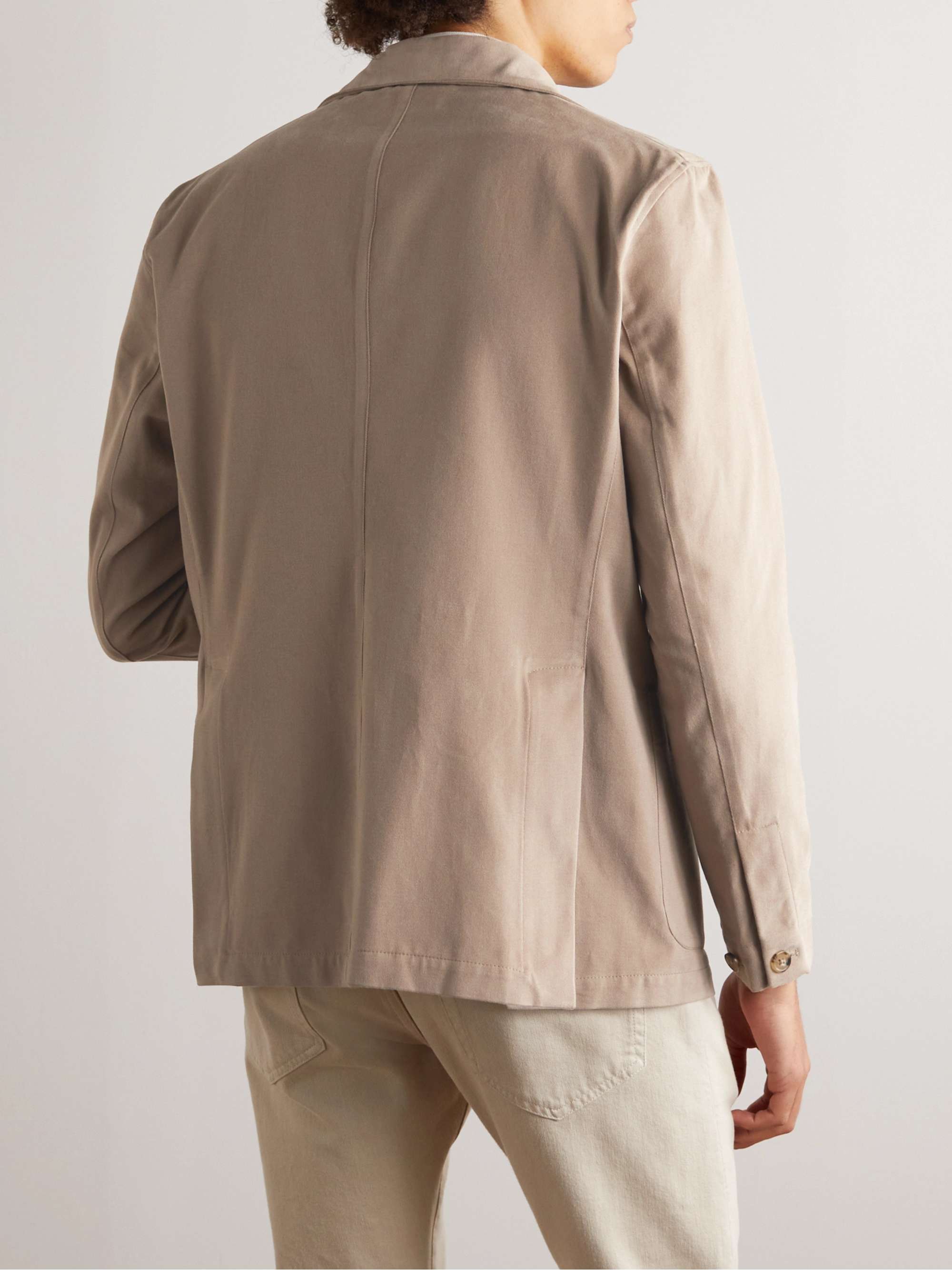 STÒFFA Unstructured Peached Cotton-Twill Blazer