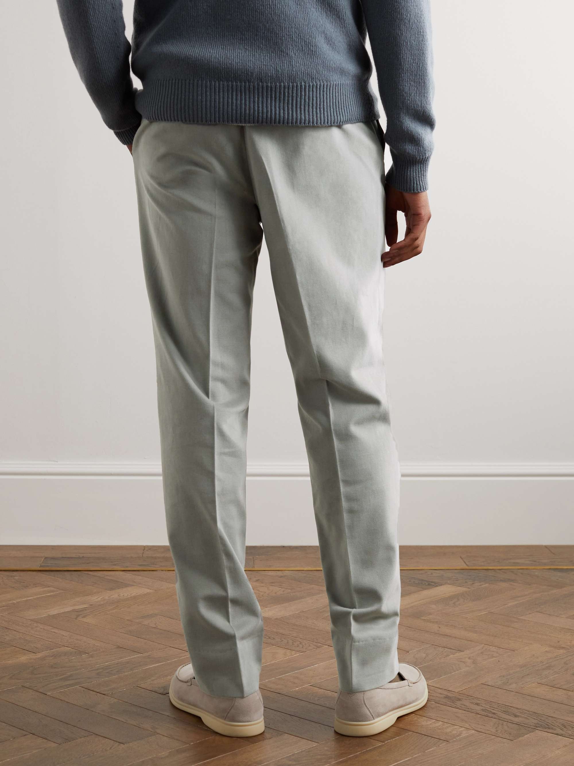 STÒFFA Straight-Leg Cotton-Twill Drawstring Trousers