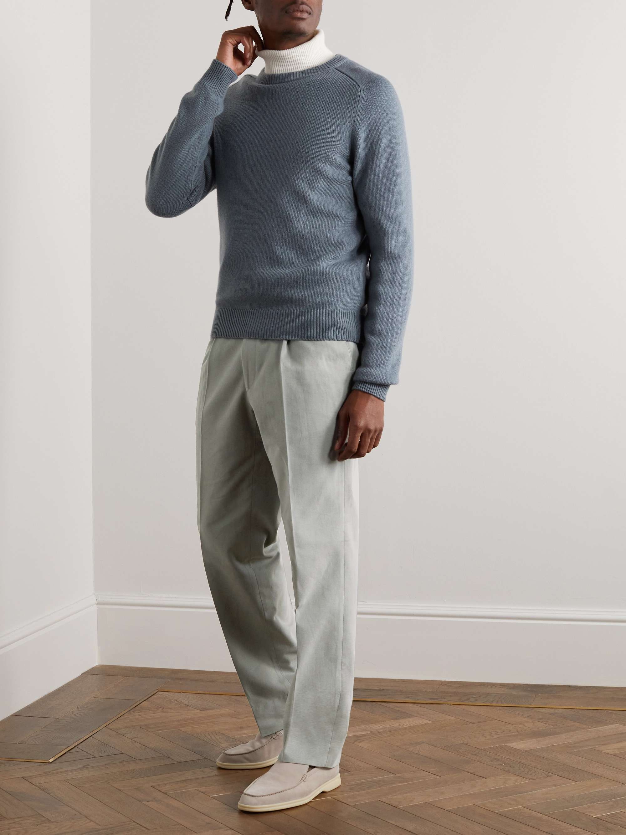 STÒFFA Straight-Leg Cotton-Twill Drawstring Trousers