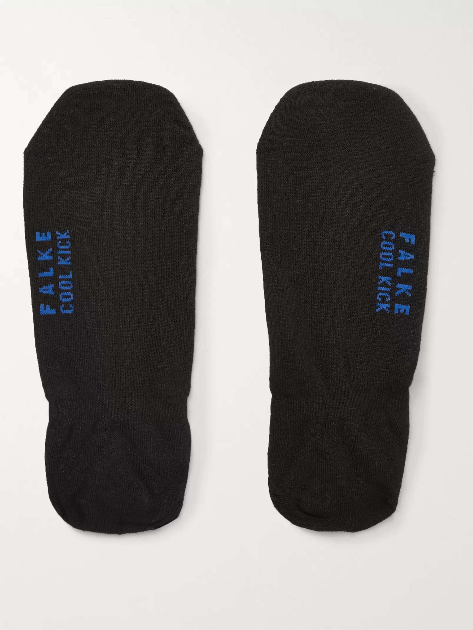 FALKE Three-Pack Cool Kick Stretch-Knit No-Show Socks