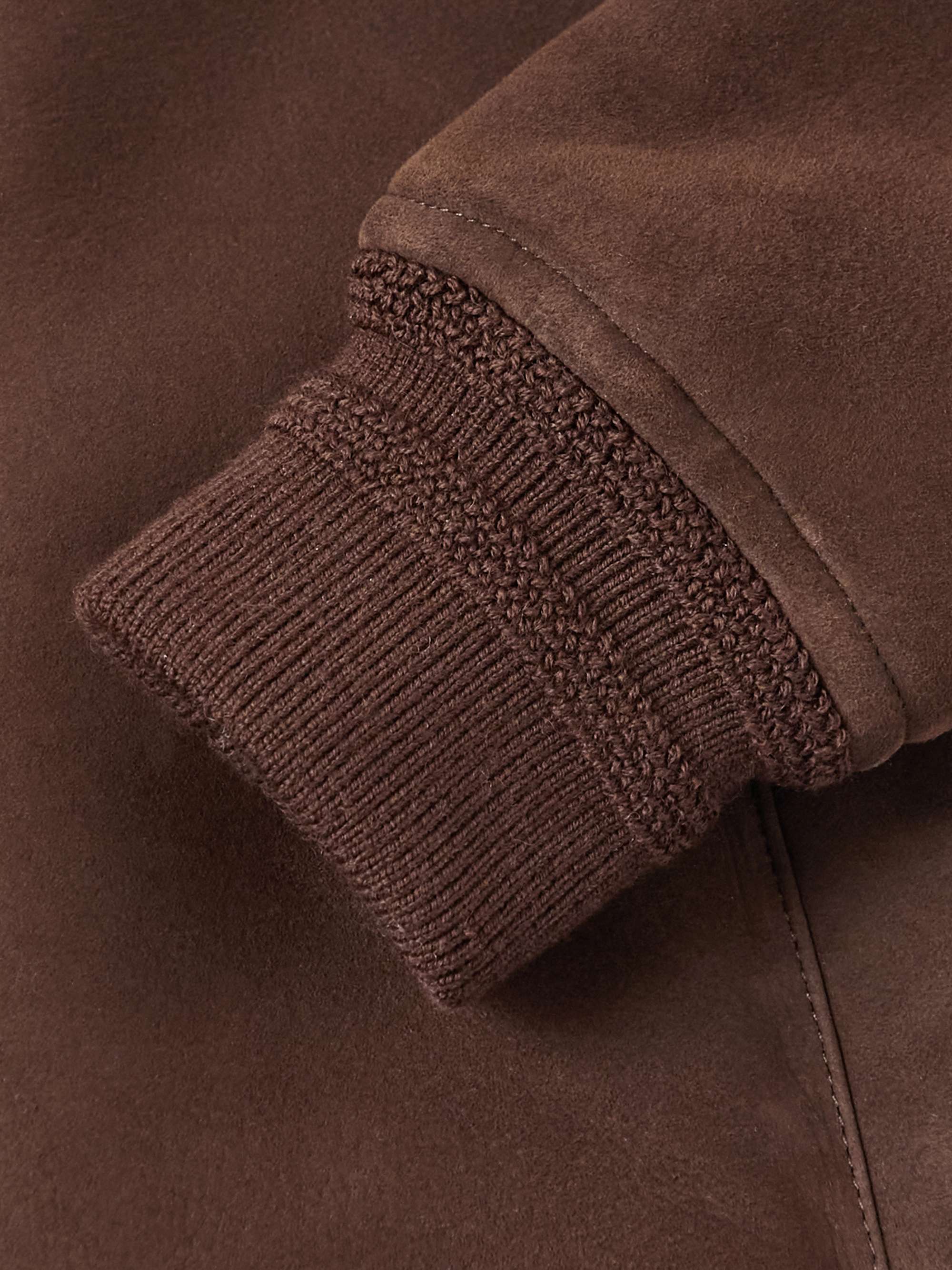 KINGSMAN Shearling and Wool-Blend Jacket