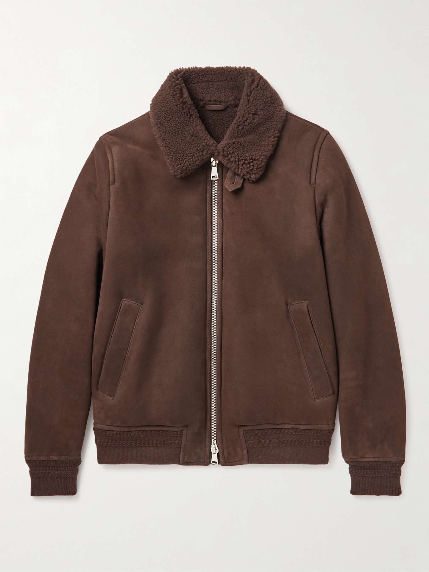 KINGSMAN Shearling and Wool-Blend Jacket for Men | MR PORTER