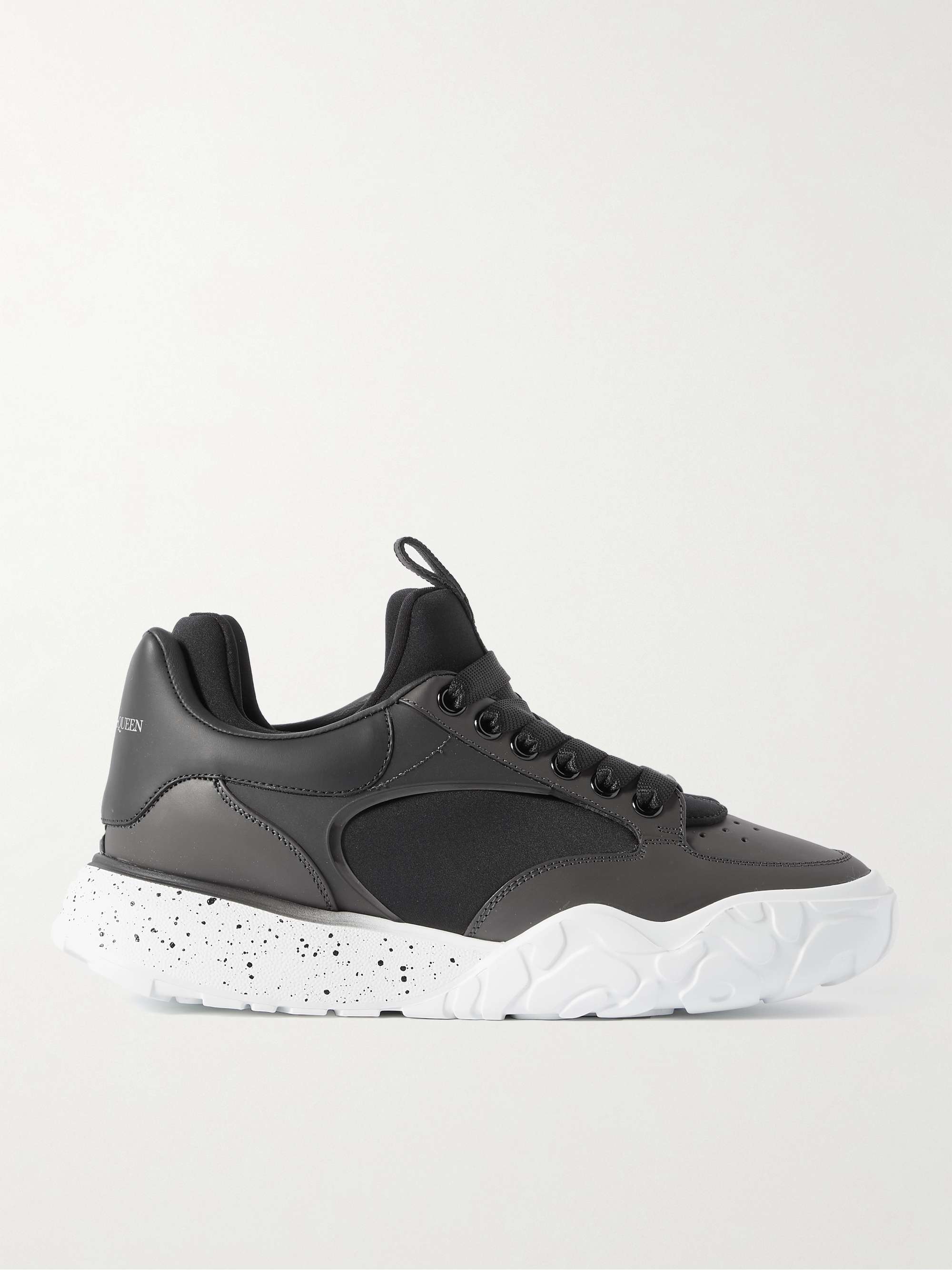 ALEXANDER MCQUEEN Exaggerated-Sole Neoprene and Leather Sneakers
