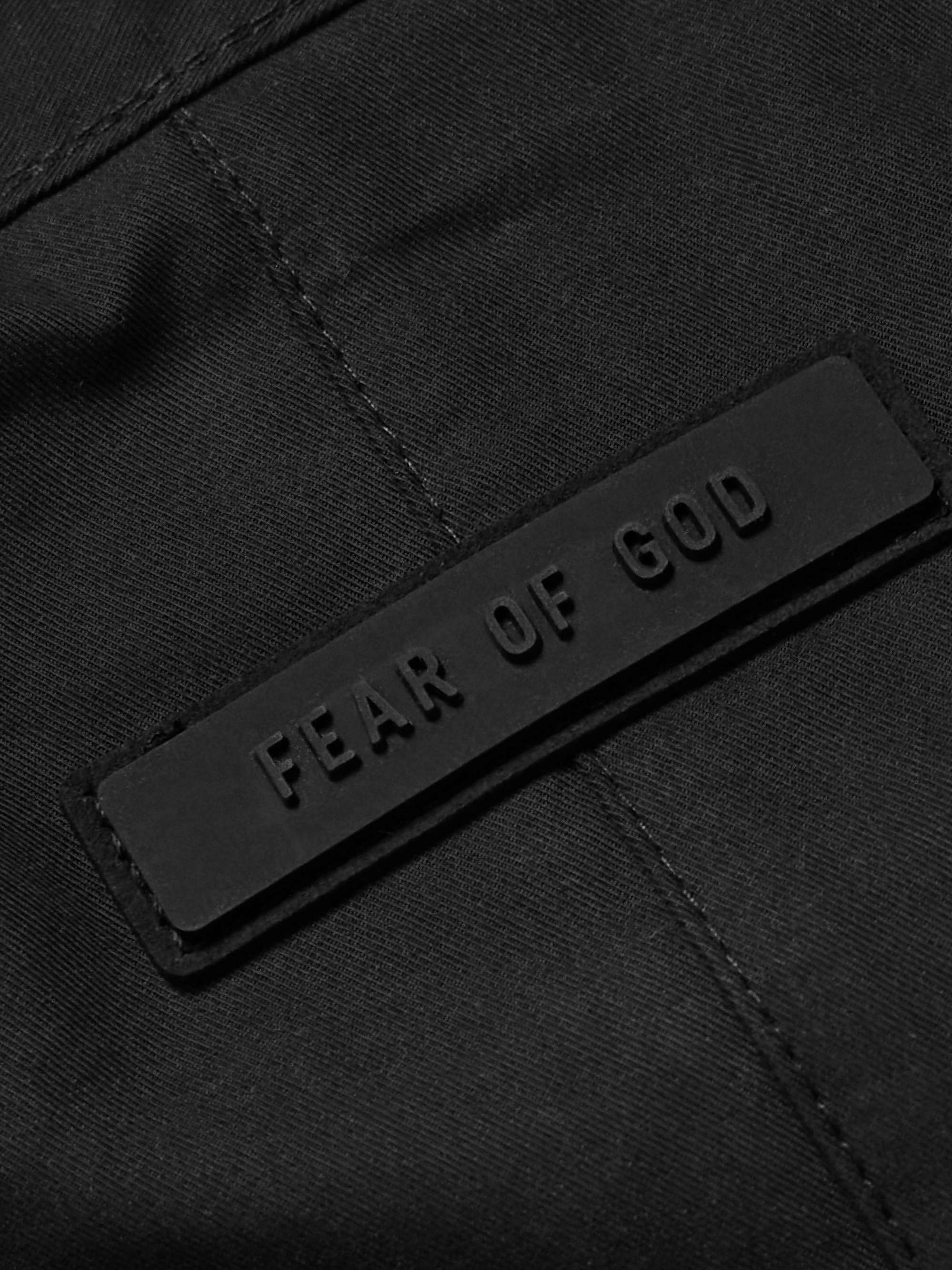 FEAR OF GOD ESSENTIALS LogoAppliquéd CottonBlend Shirt for Men MR PORTER