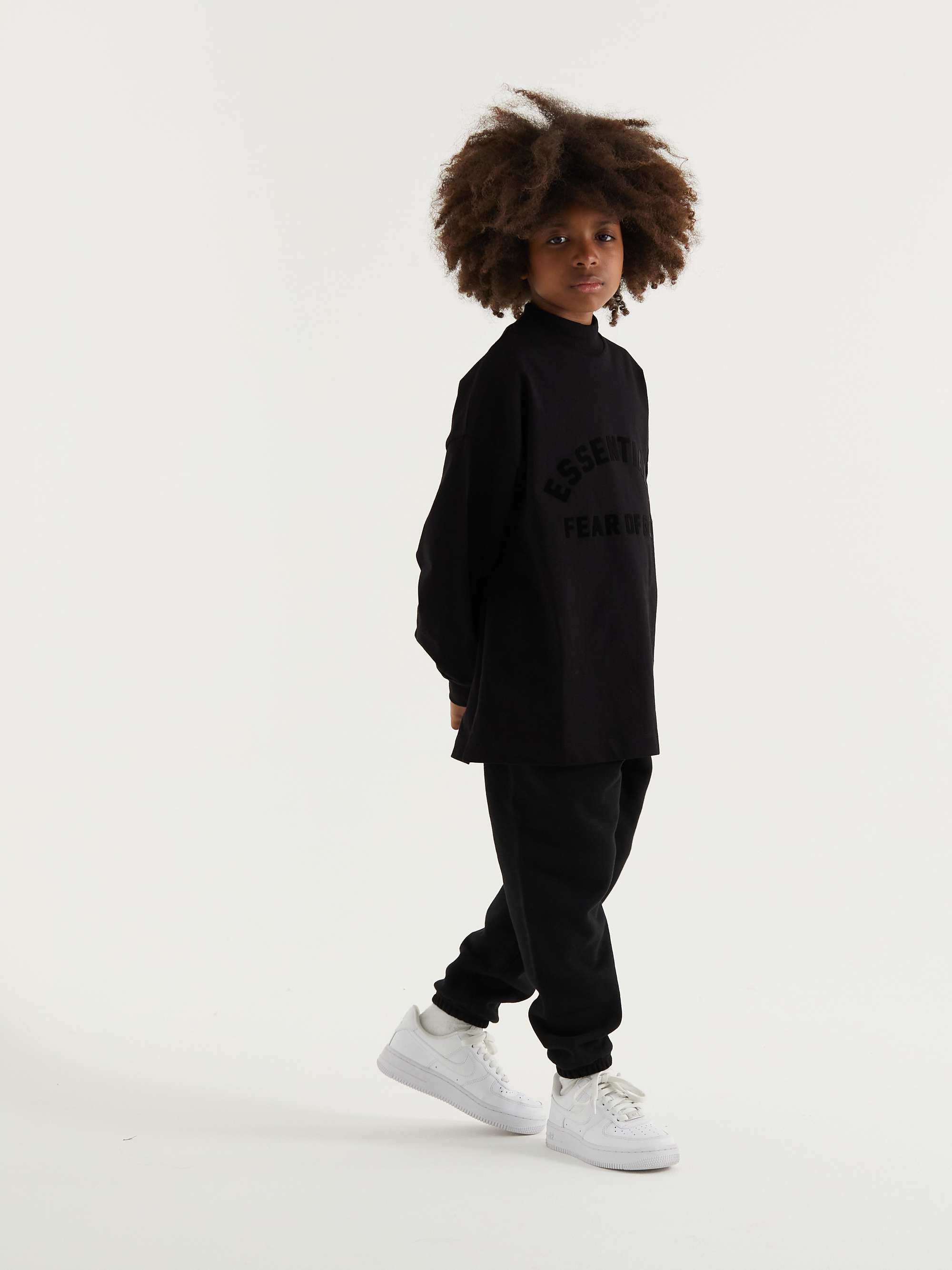 FEAR OF GOD ESSENTIALS KIDS Knitted Polo Shirt for Men | MR PORTER