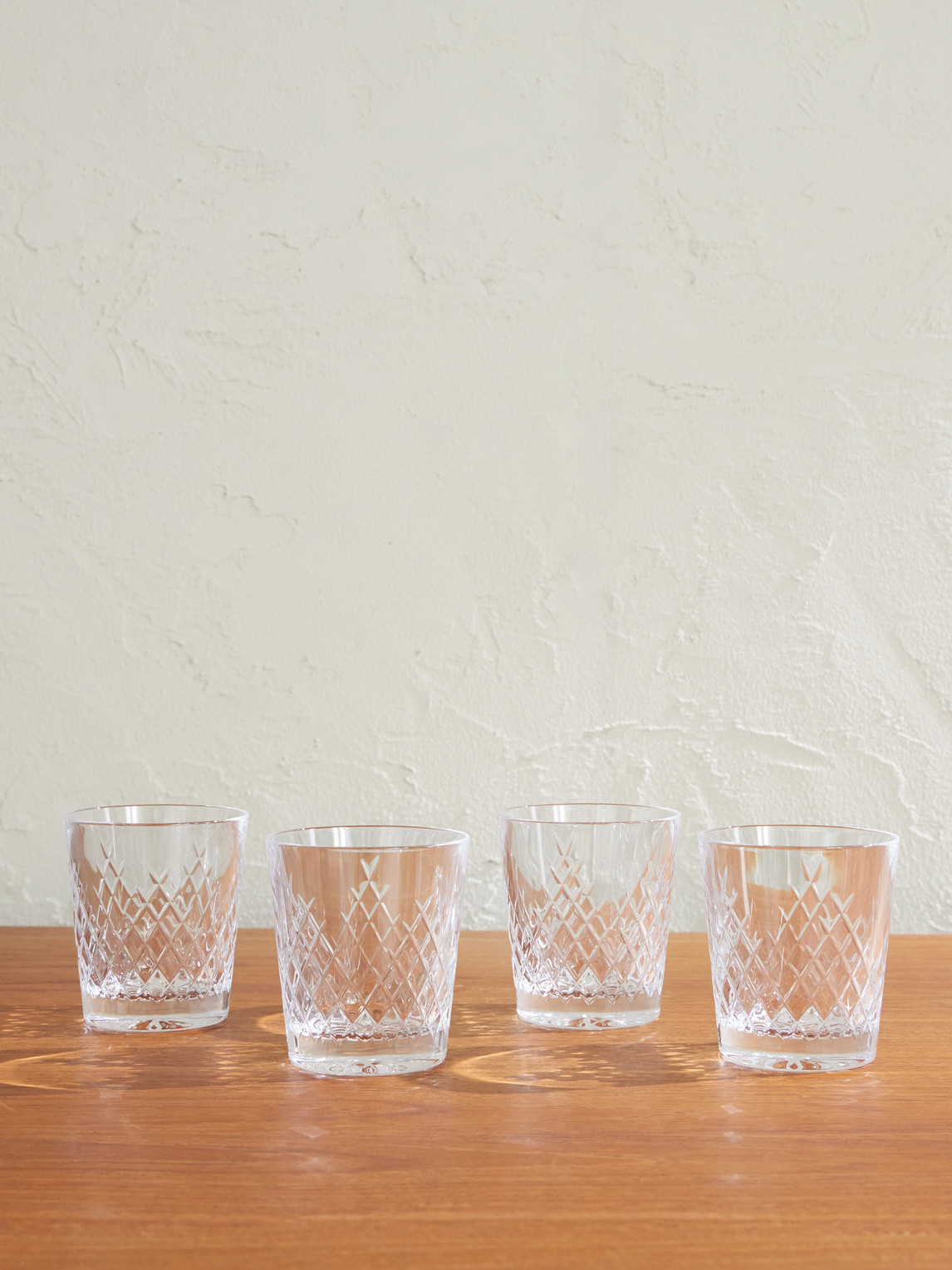 Soho Home Barwell Set Of Four Crystal Rocks Glasses