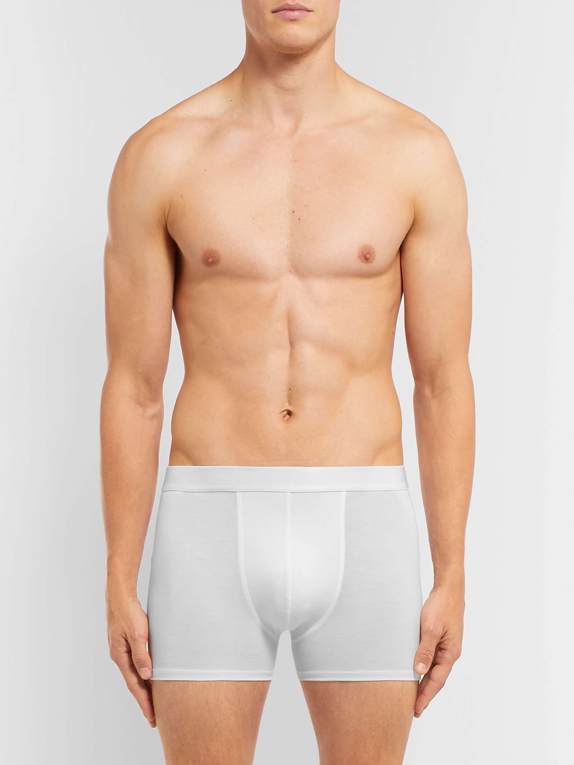 Pure Comfort Cotton Stretch Boxer Brief by Zimmerli