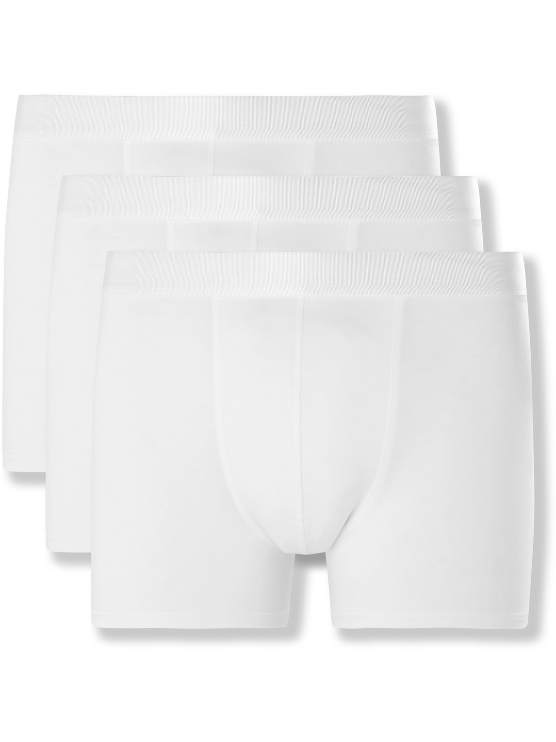 Shop Cdlp Three-pack Stretch-lyocell Jersey Boxer Briefs In White