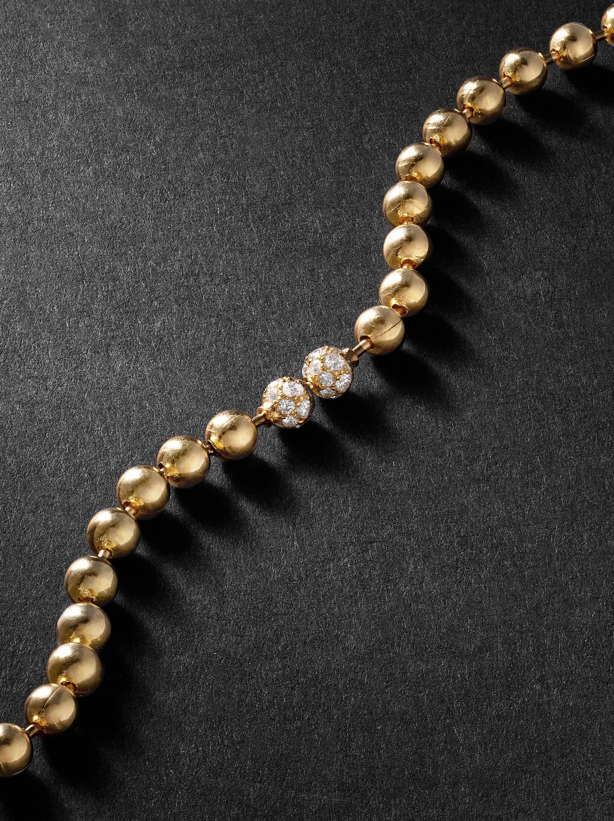 GREG YUNA Umlaut Gold Diamond Bracelet