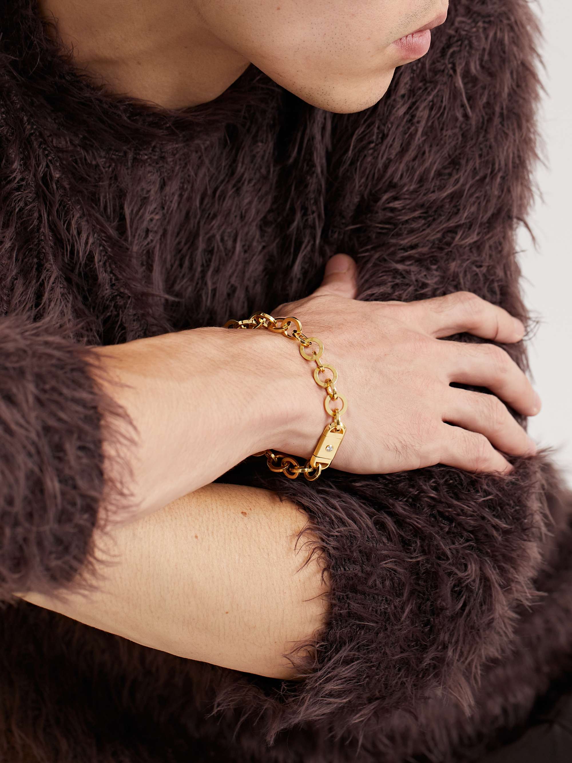 GREG YUNA Oden Link Gold Chain Bracelet
