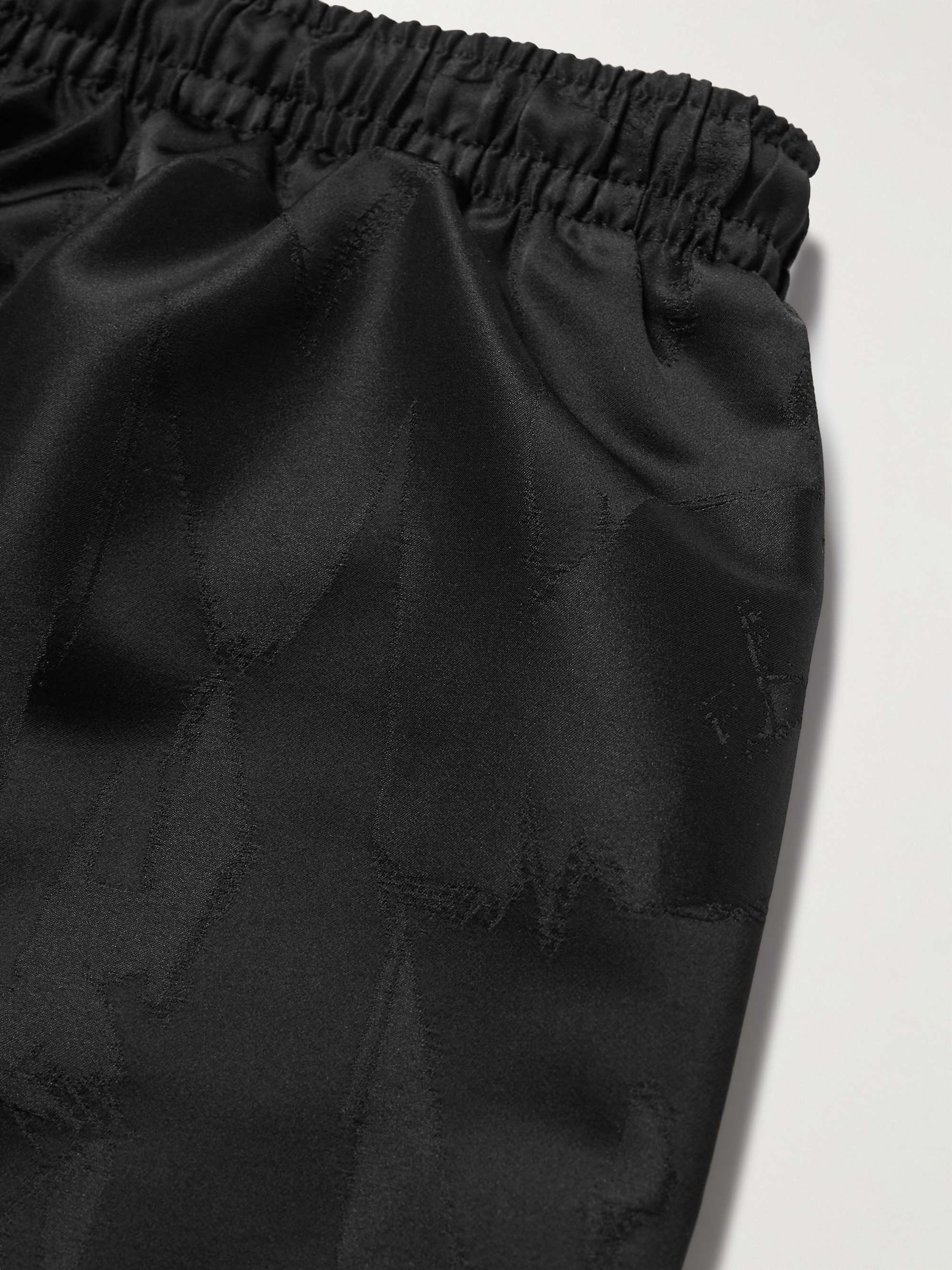 ALEXANDER MCQUEEN Straight-Leg Long-Length Logo-Print Swim Shorts