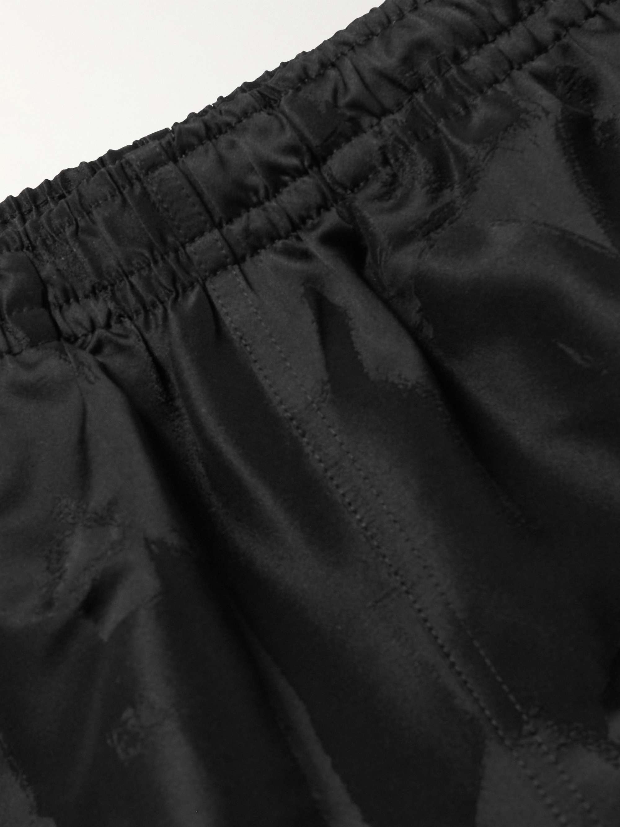 ALEXANDER MCQUEEN Straight-Leg Long-Length Logo-Print Swim Shorts