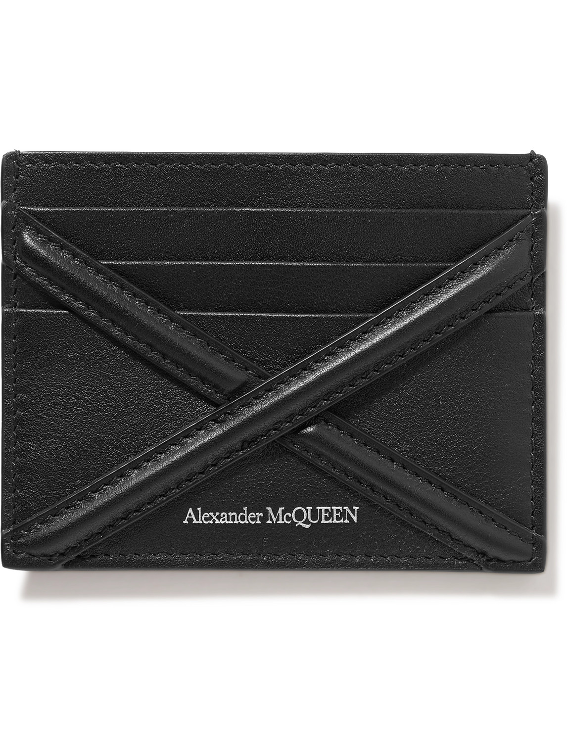Alexander Mcqueen Logo Cardholder In Black