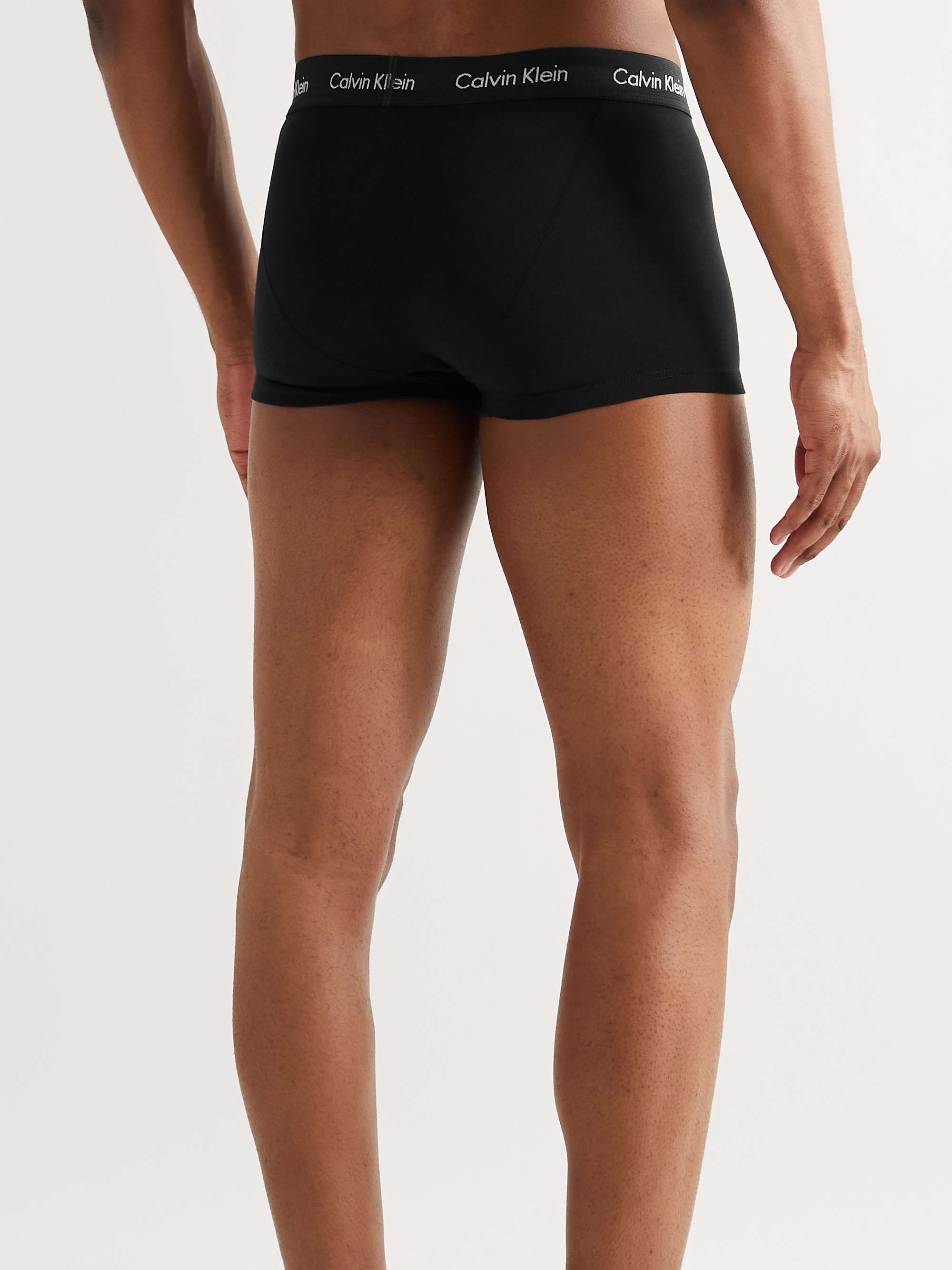 CALVIN KLEIN UNDERWEAR Three-Pack Stretch-Cotton Briefs
