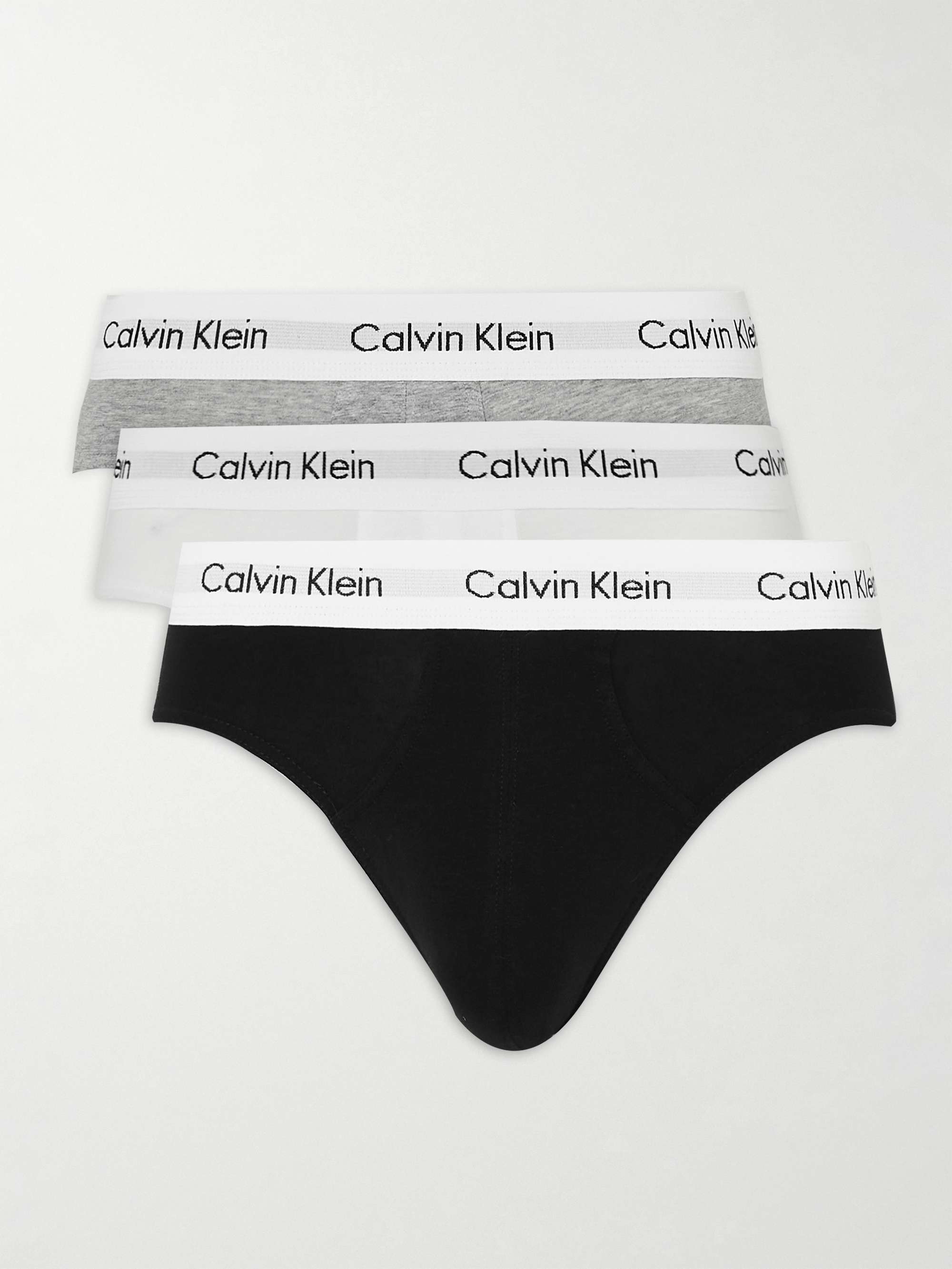 CALVIN KLEIN UNDERWEAR Three-Pack Stretch-Cotton Briefs | MR PORTER