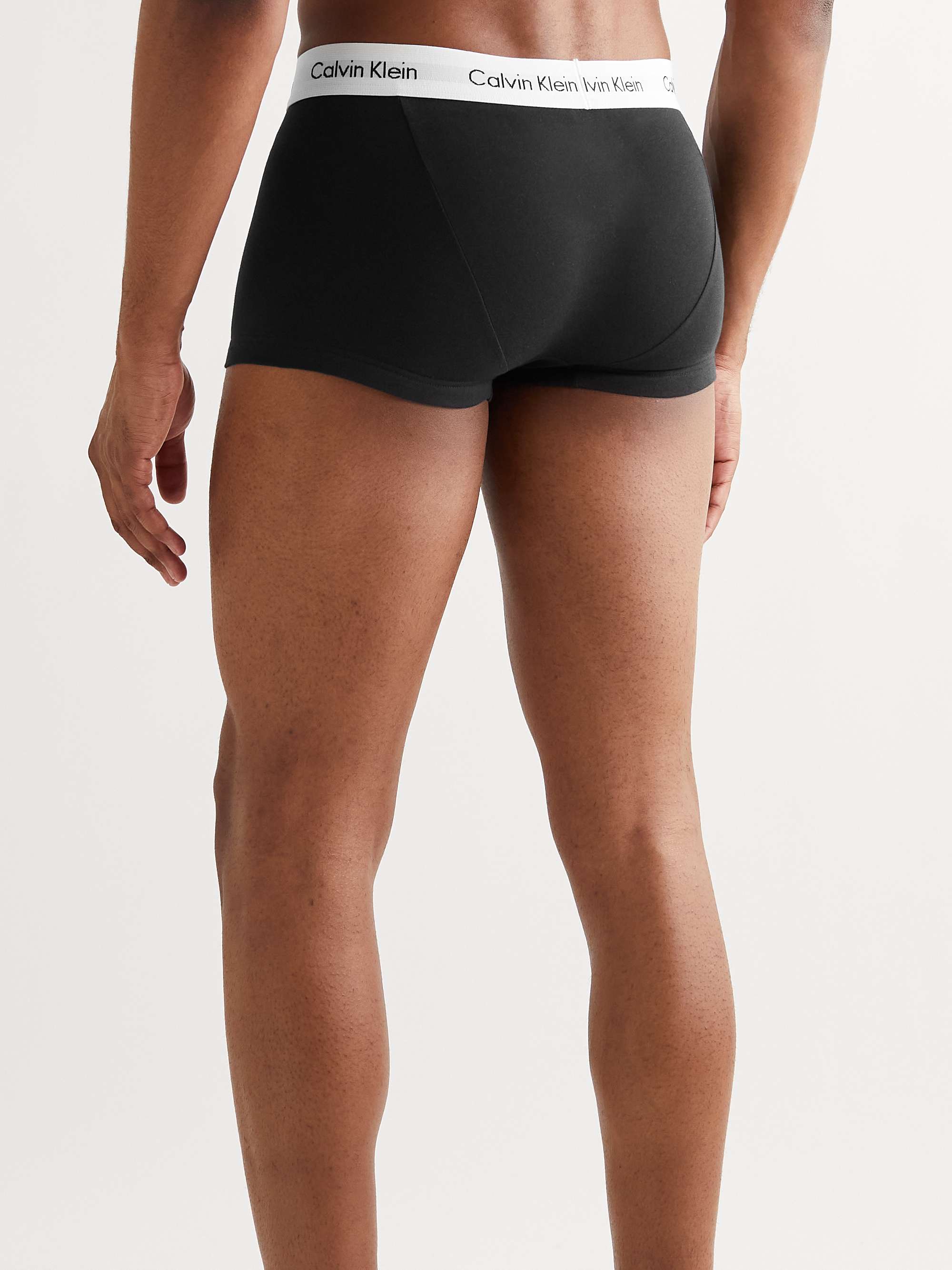 CALVIN KLEIN UNDERWEAR Three-Pack Stretch-Cotton Briefs