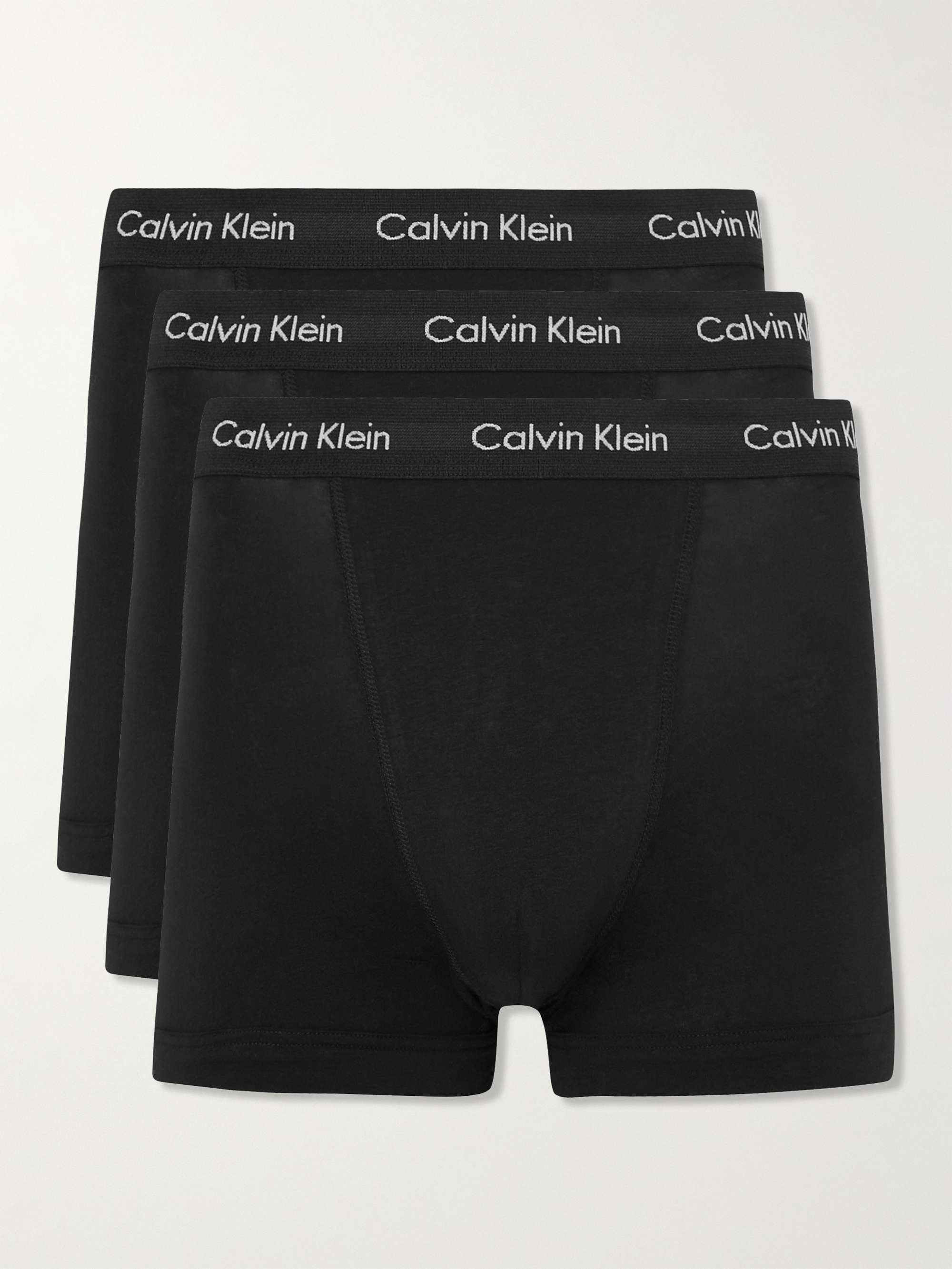 CALVIN KLEIN UNDERWEAR Three-Pack Stretch-Cotton Boxer Briefs | MR PORTER