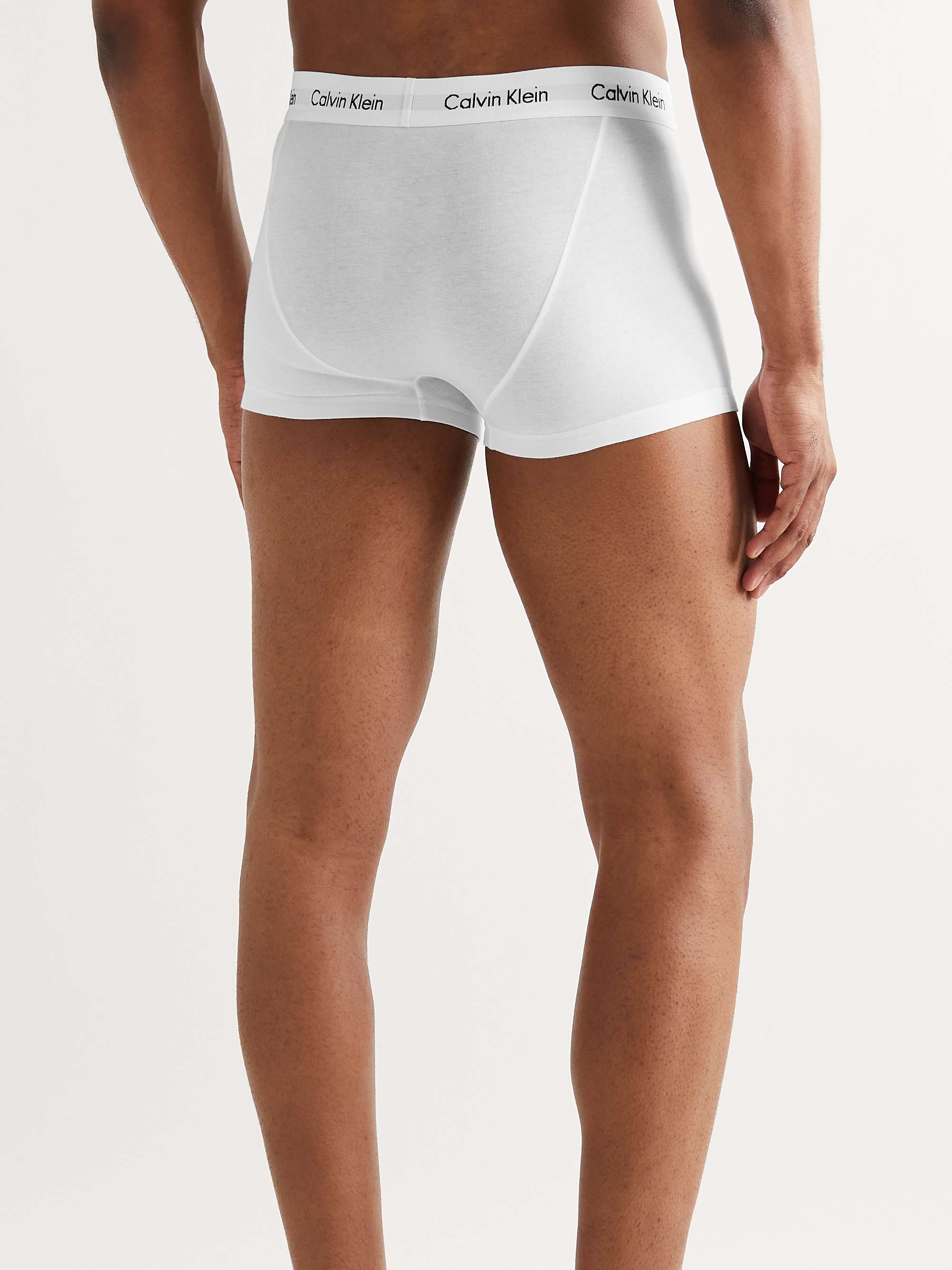 CALVIN KLEIN UNDERWEAR Three-Pack Stretch-Cotton Boxer Briefs