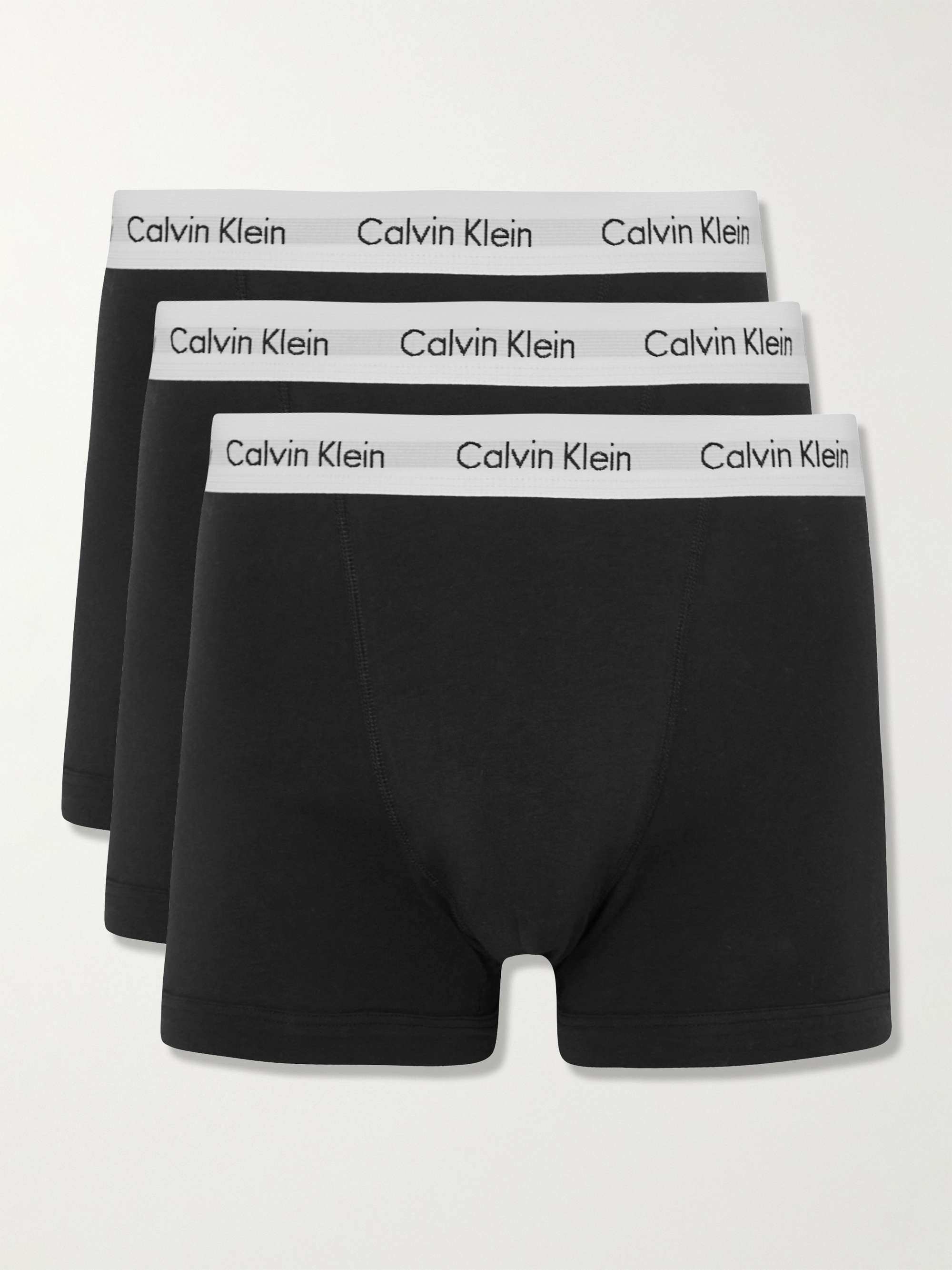 CALVIN KLEIN UNDERWEAR Three-Pack Stretch-Cotton Briefs for Men | MR PORTER