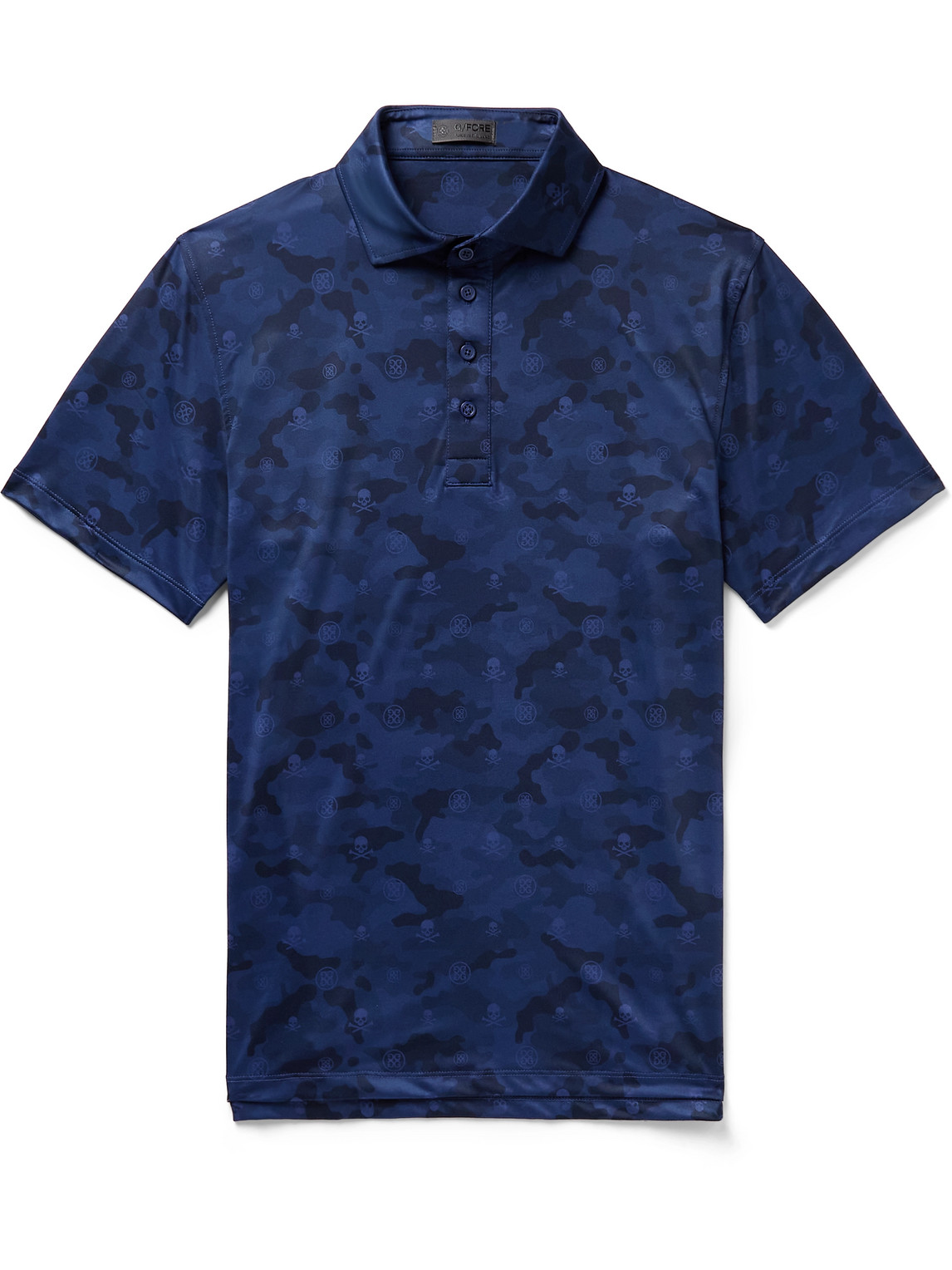 G/FORE Icon Camouflage-Print Stretch-Jersey Golf Polo Shirt