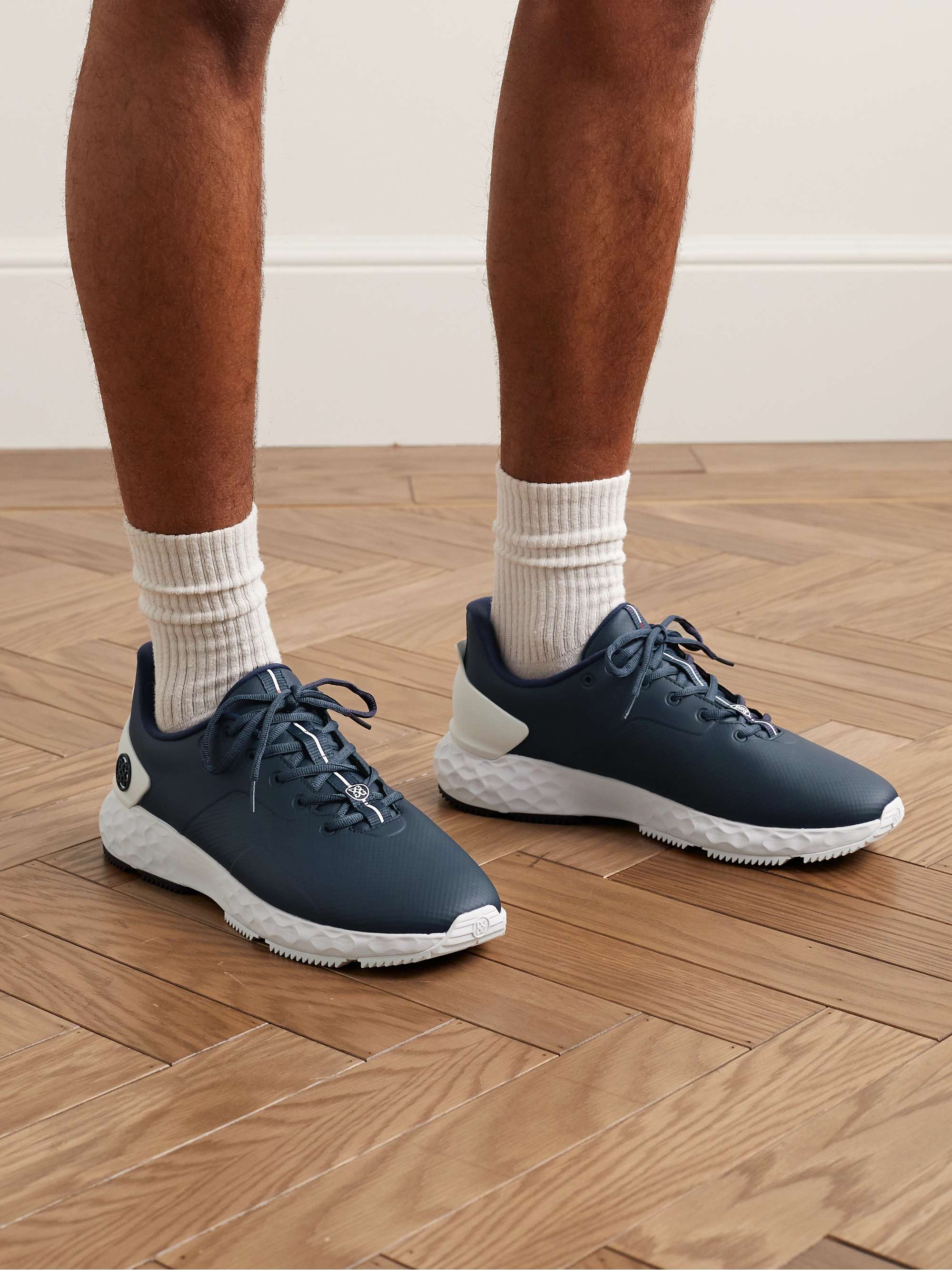 G/FORE MG4+ Rubber-Trimmed Coated-Mesh Golf Shoes