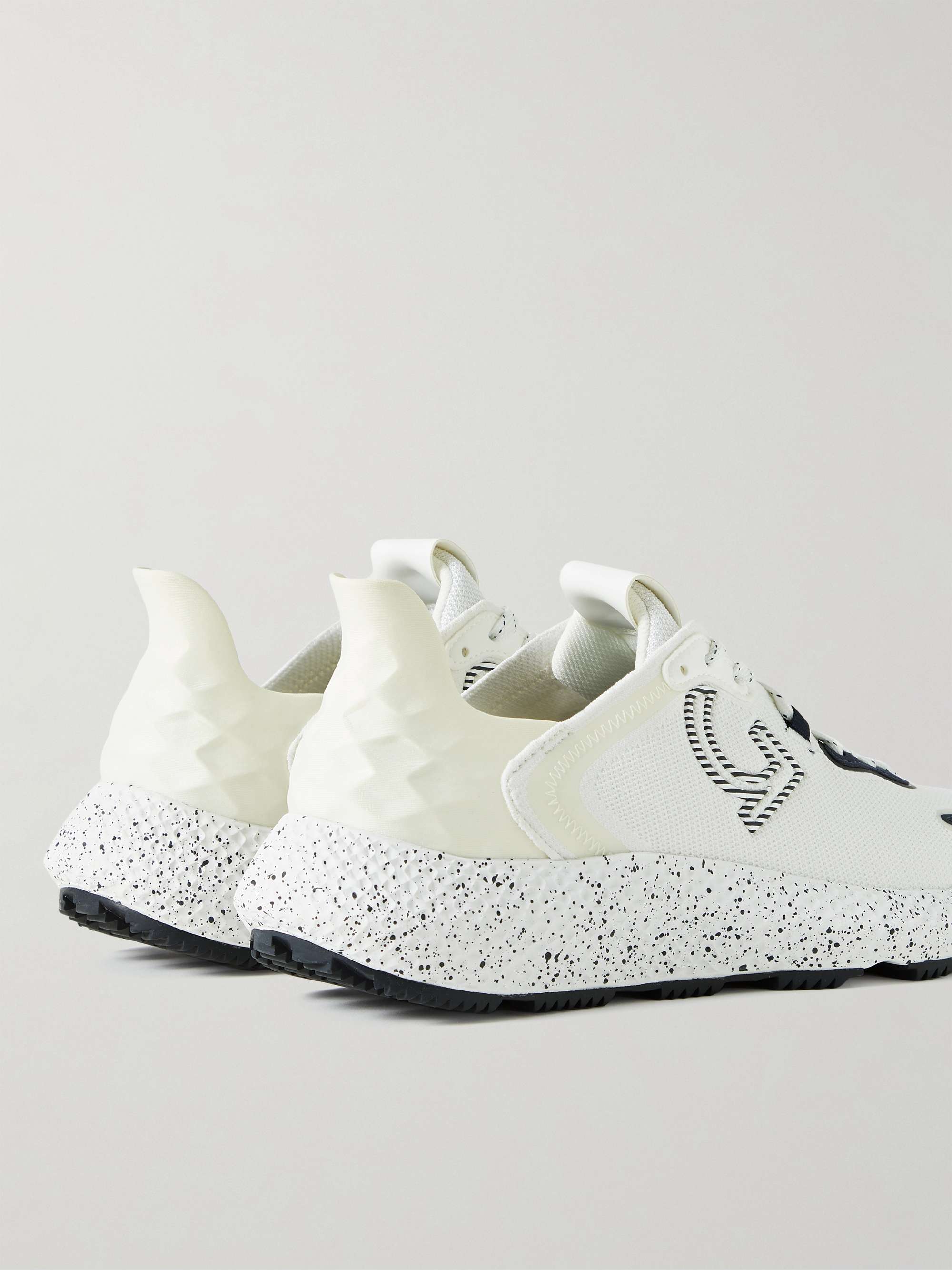 G/FORE MG4X2 Leather and Suede-Trimmed Mesh Golf Sneakers