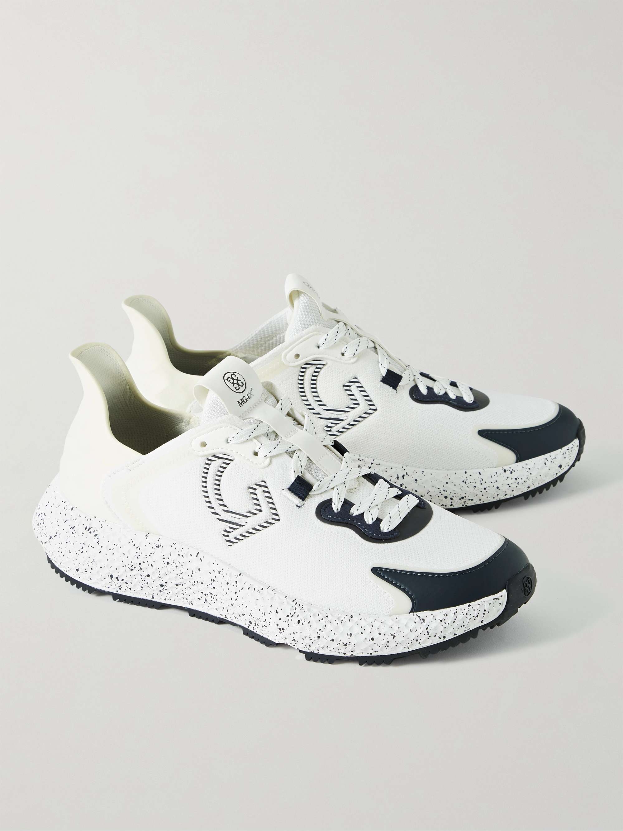G/FORE MG4X2 Leather and Suede-Trimmed Mesh Golf Sneakers