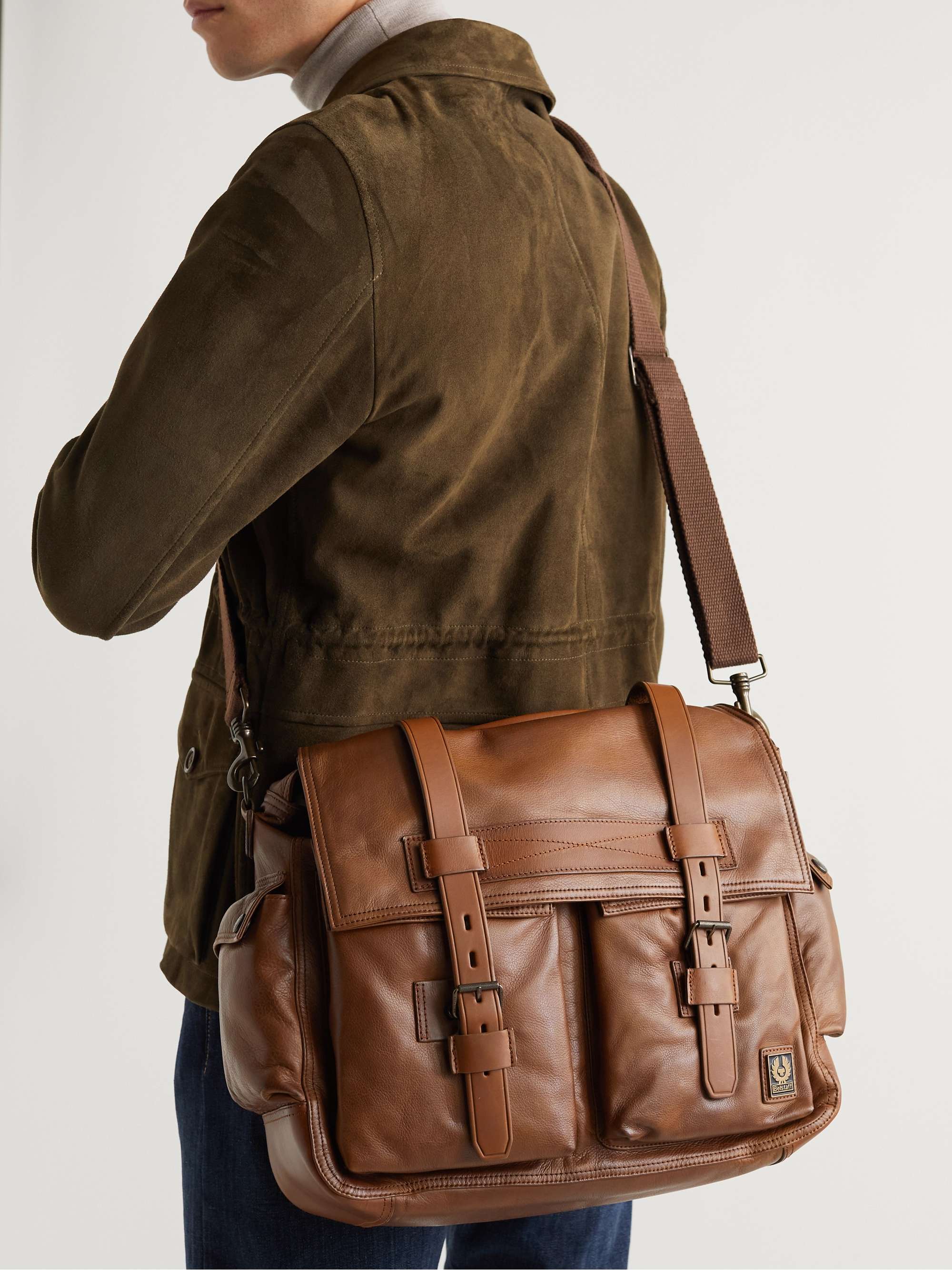 financiën Billy Goat uitvoeren BELSTAFF Leather Messenger Bag | MR PORTER